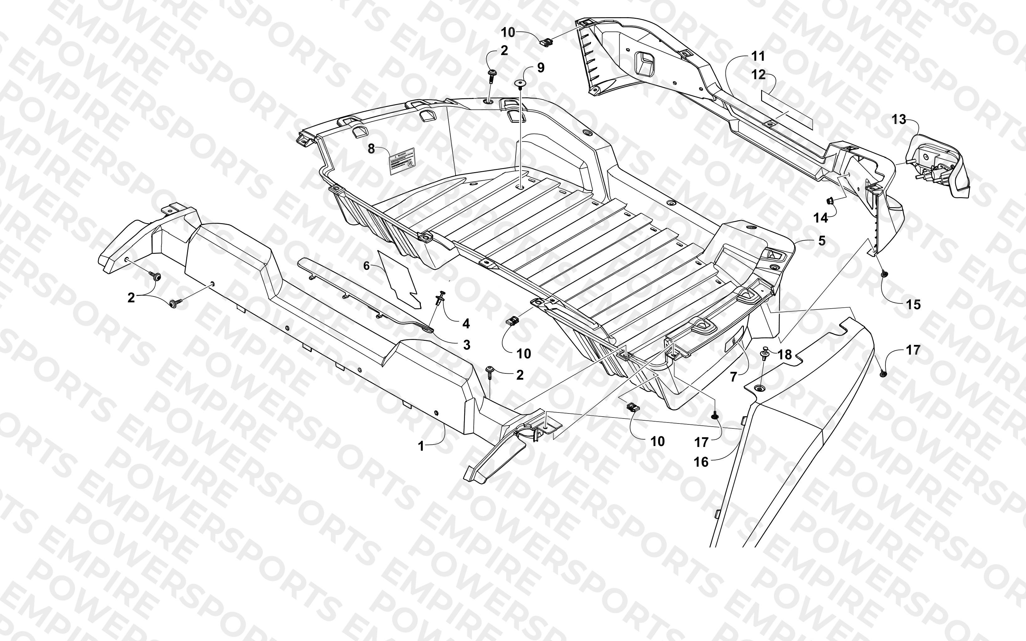 CARGO BOX AND TAILLIGHT ASSEMBLY
