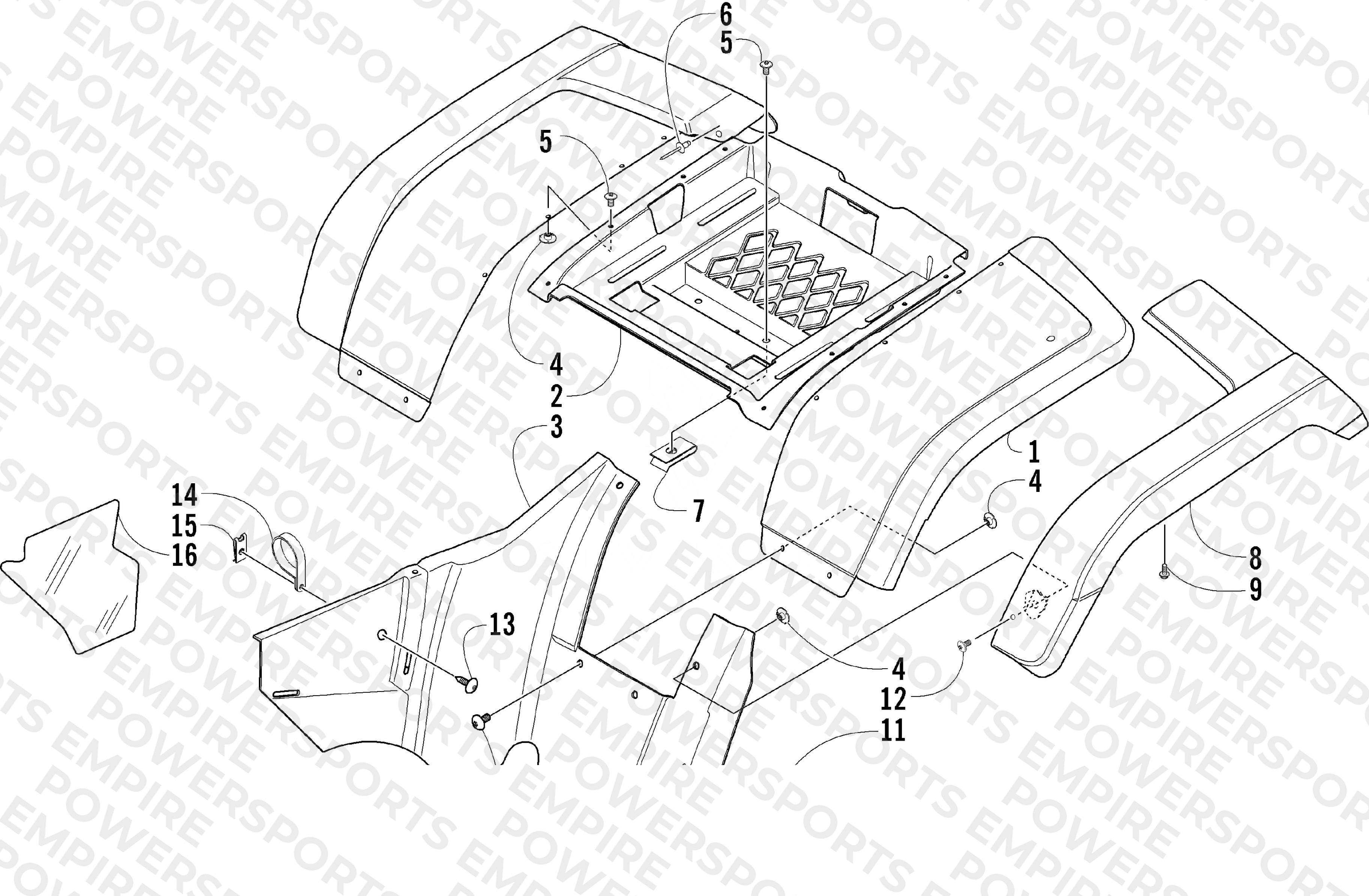 REAR BODY PANEL ASSEMBLY