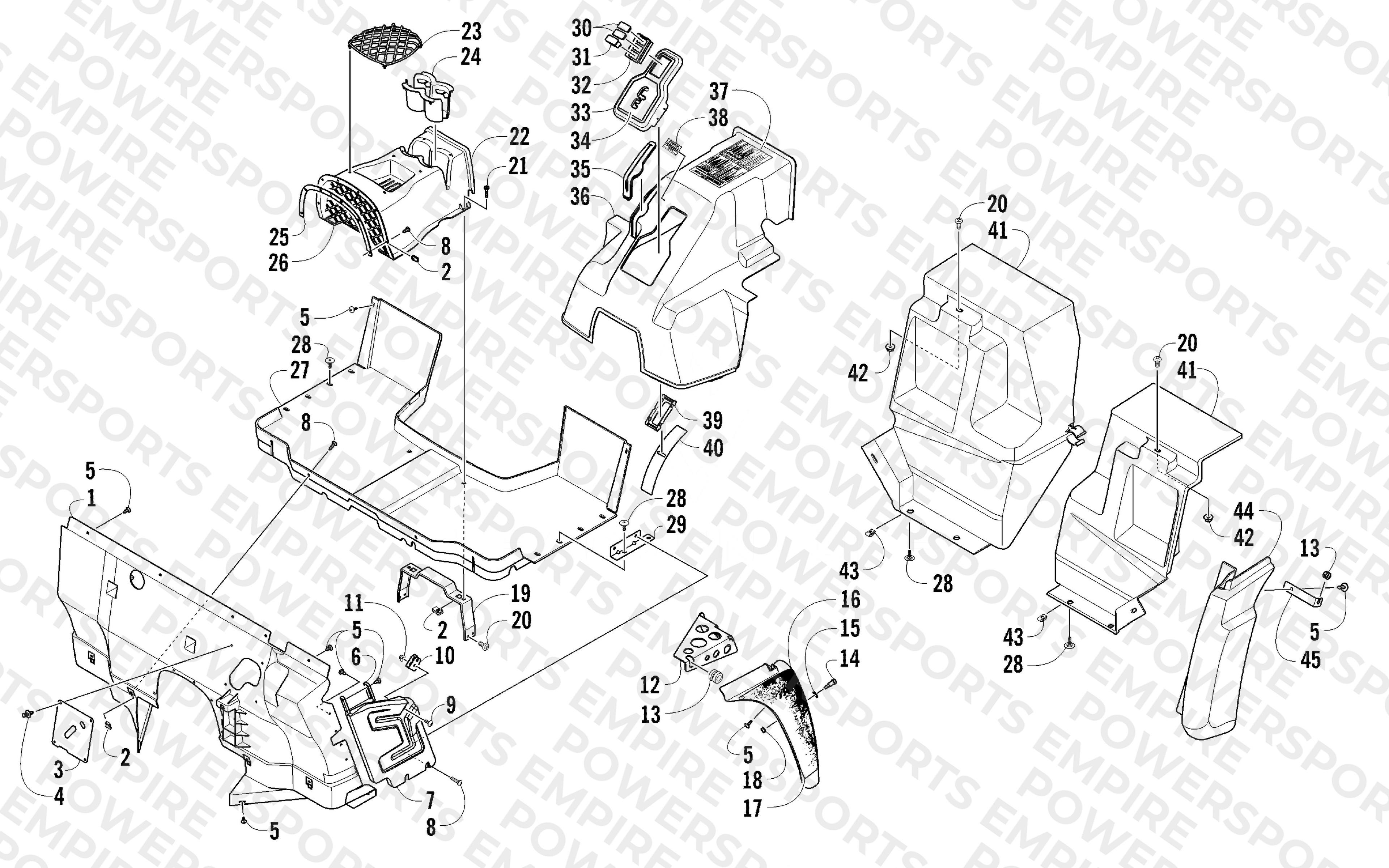 CONSOLE AND FLOOR PANEL ASSEMBLY