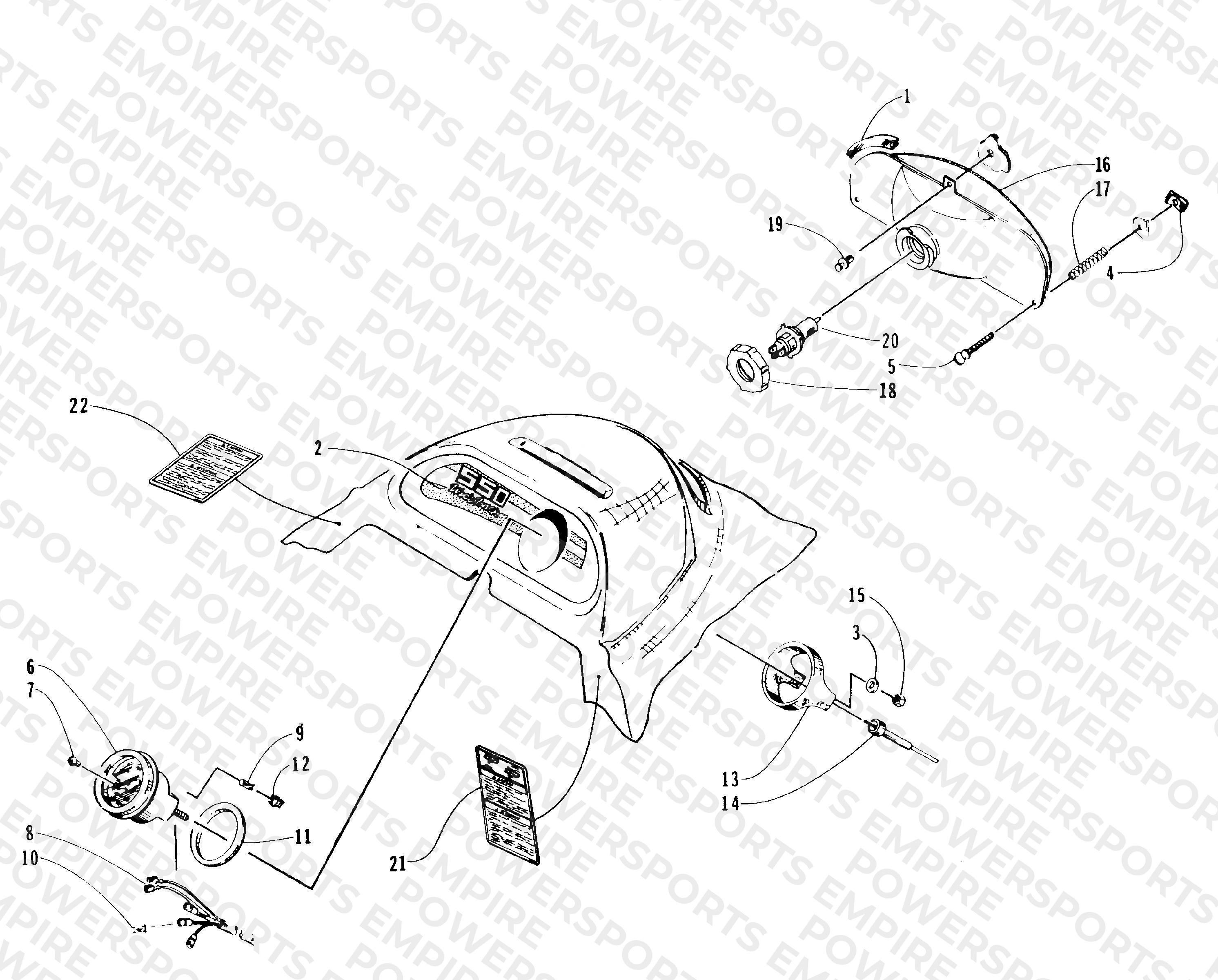 HEADLIGHT AND INSTRUMENT POD