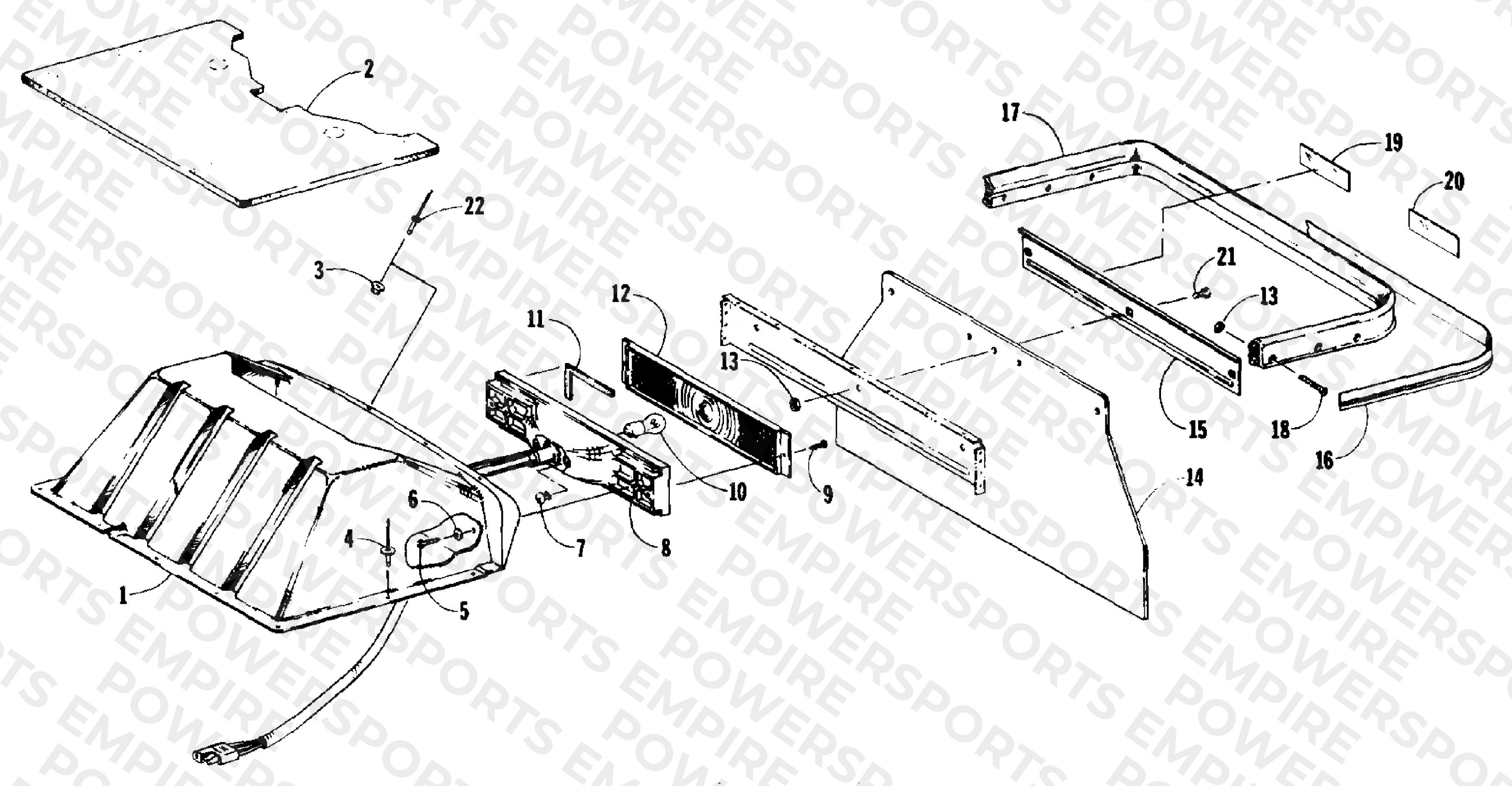 TOOLBOX, TAILLIGHT AND REAR BUMPER