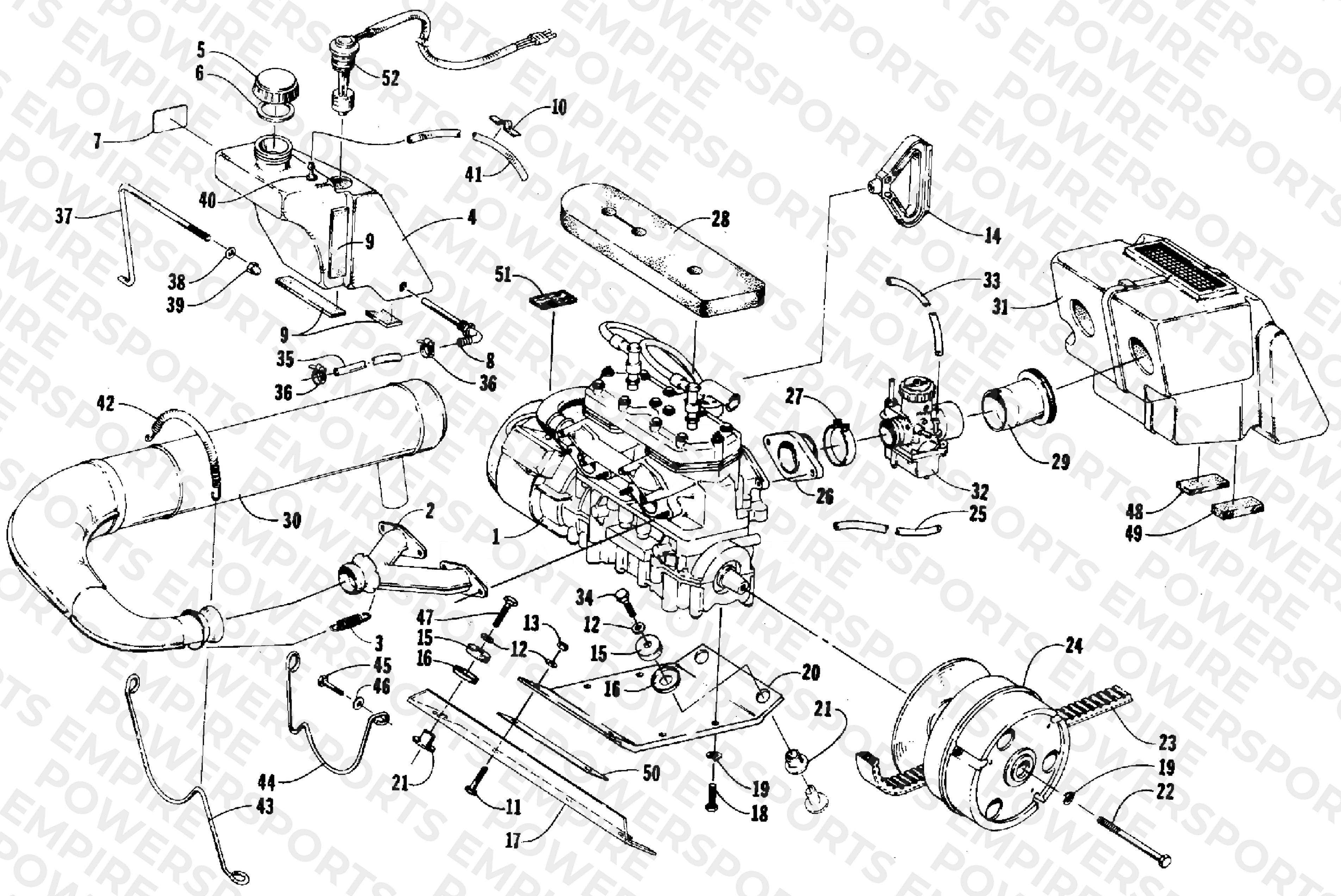 ENGINE AND RELATED PARTS