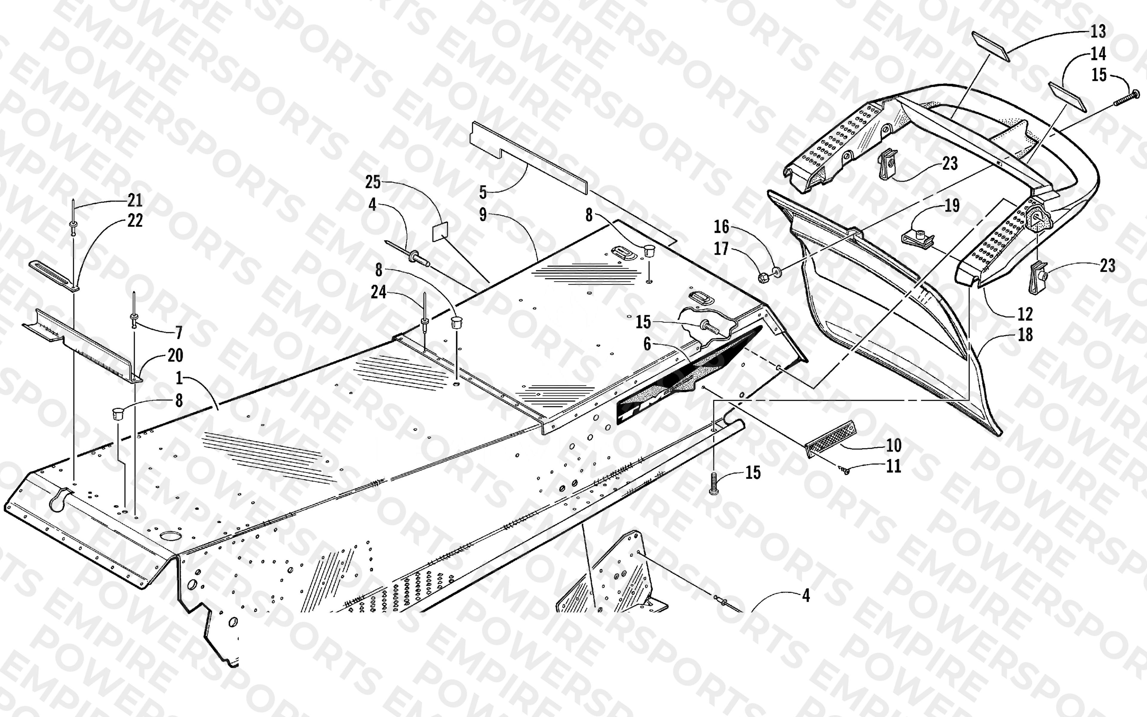 TUNNEL AND REAR BUMPER