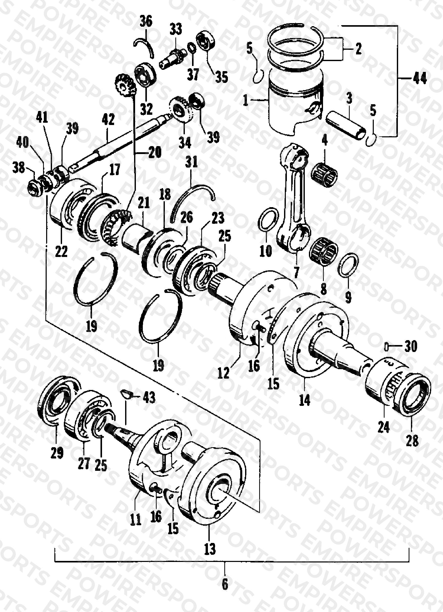 PISTON AND CRANKSHAFT
