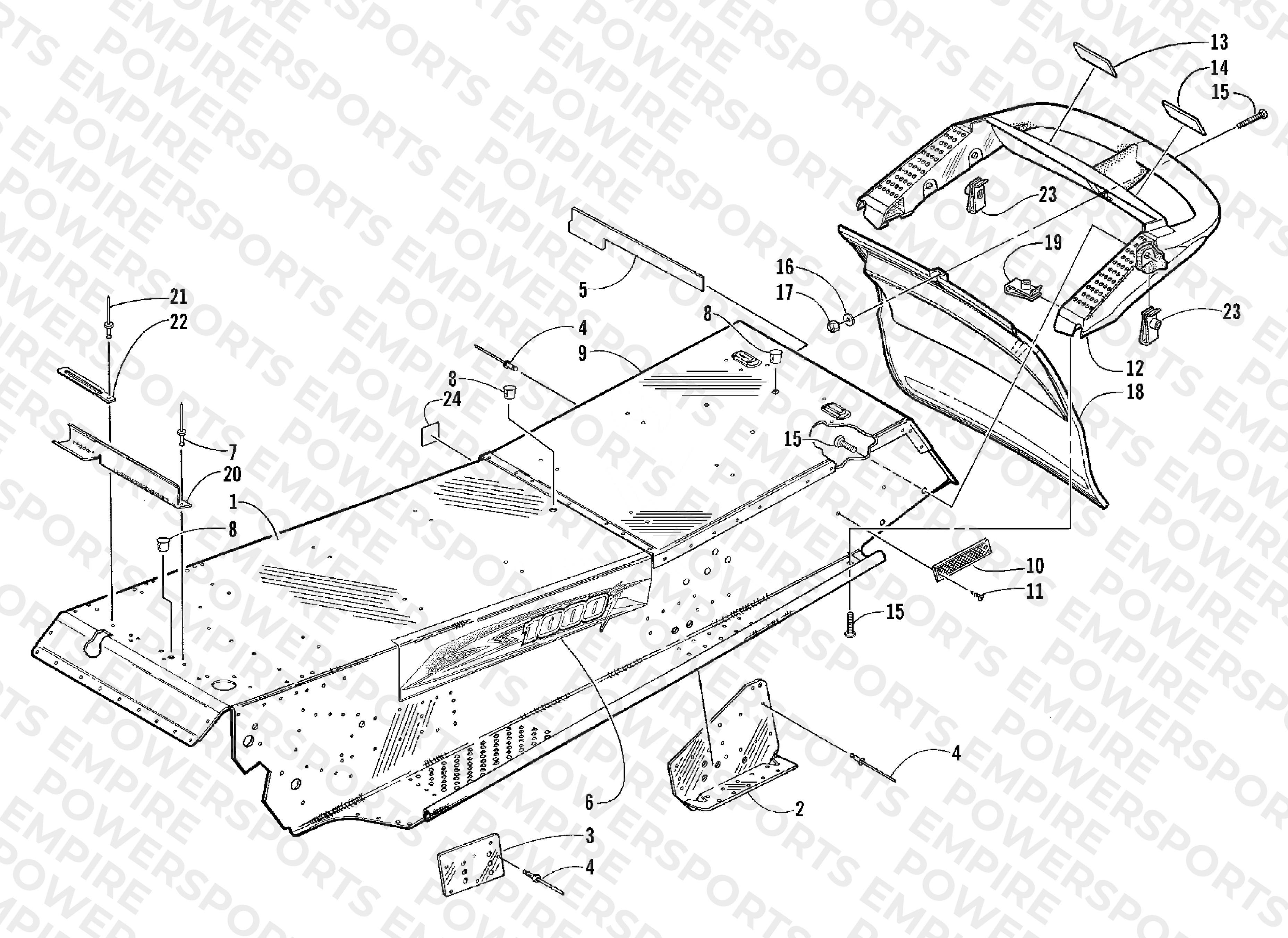 TUNNEL AND REAR BUMPER