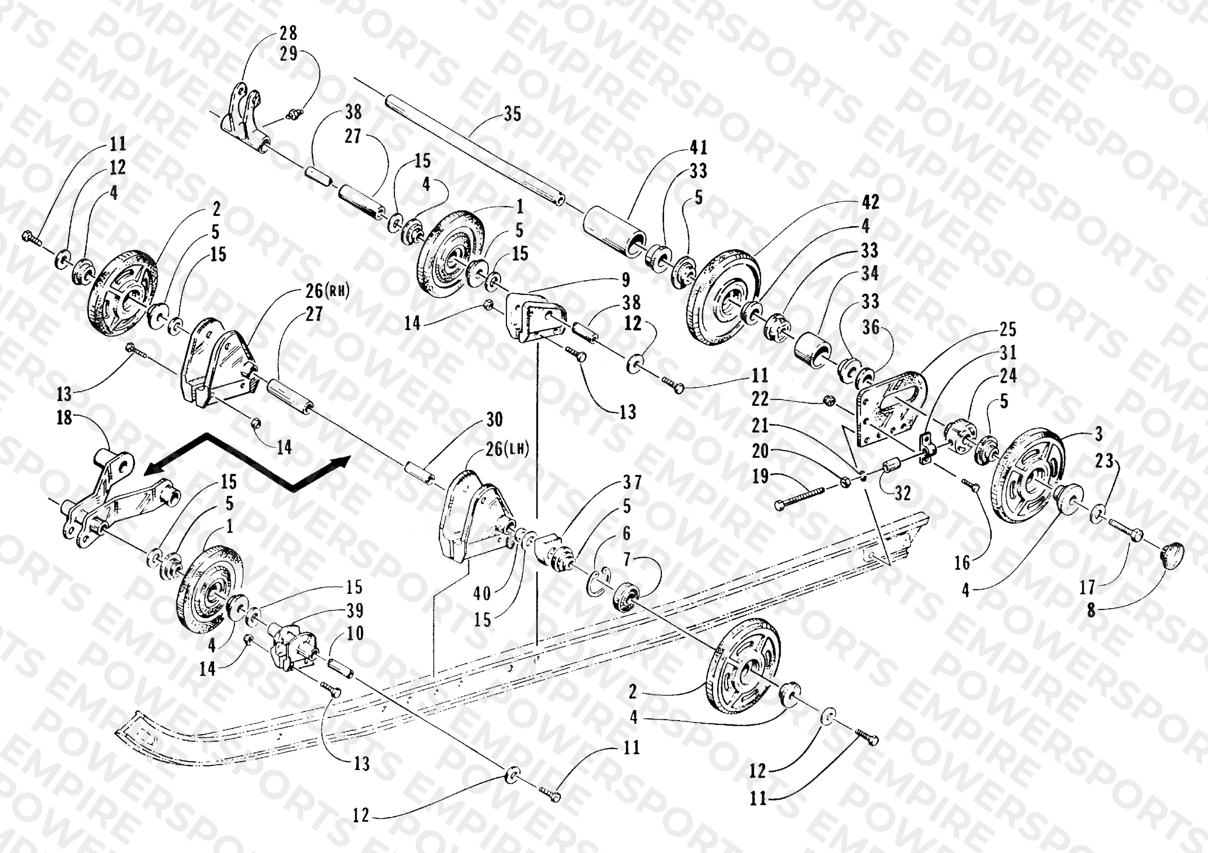 REAR SUSPENSION AXLE ASSEMBLY
