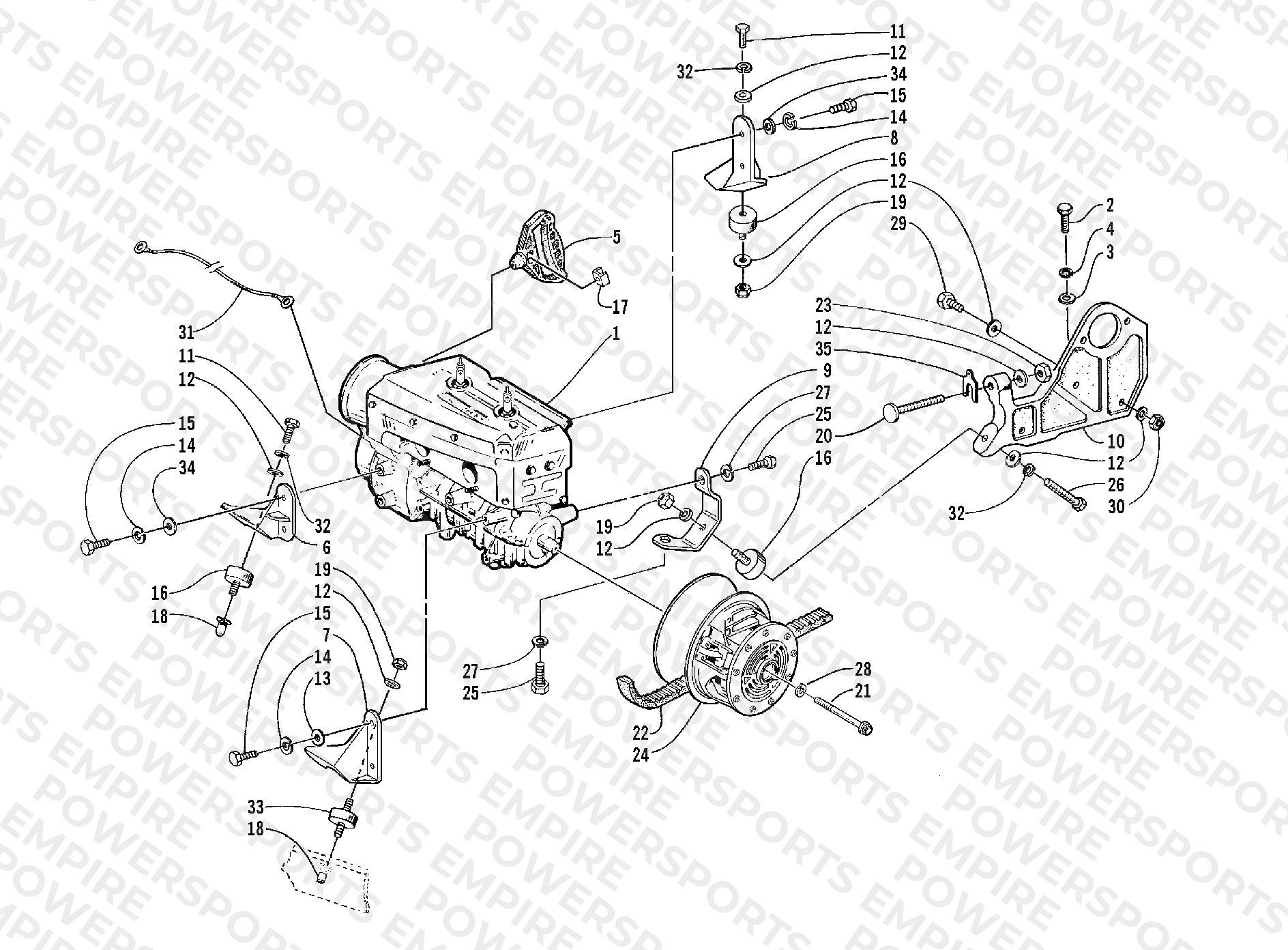 ENGINE AND RELATED PARTS