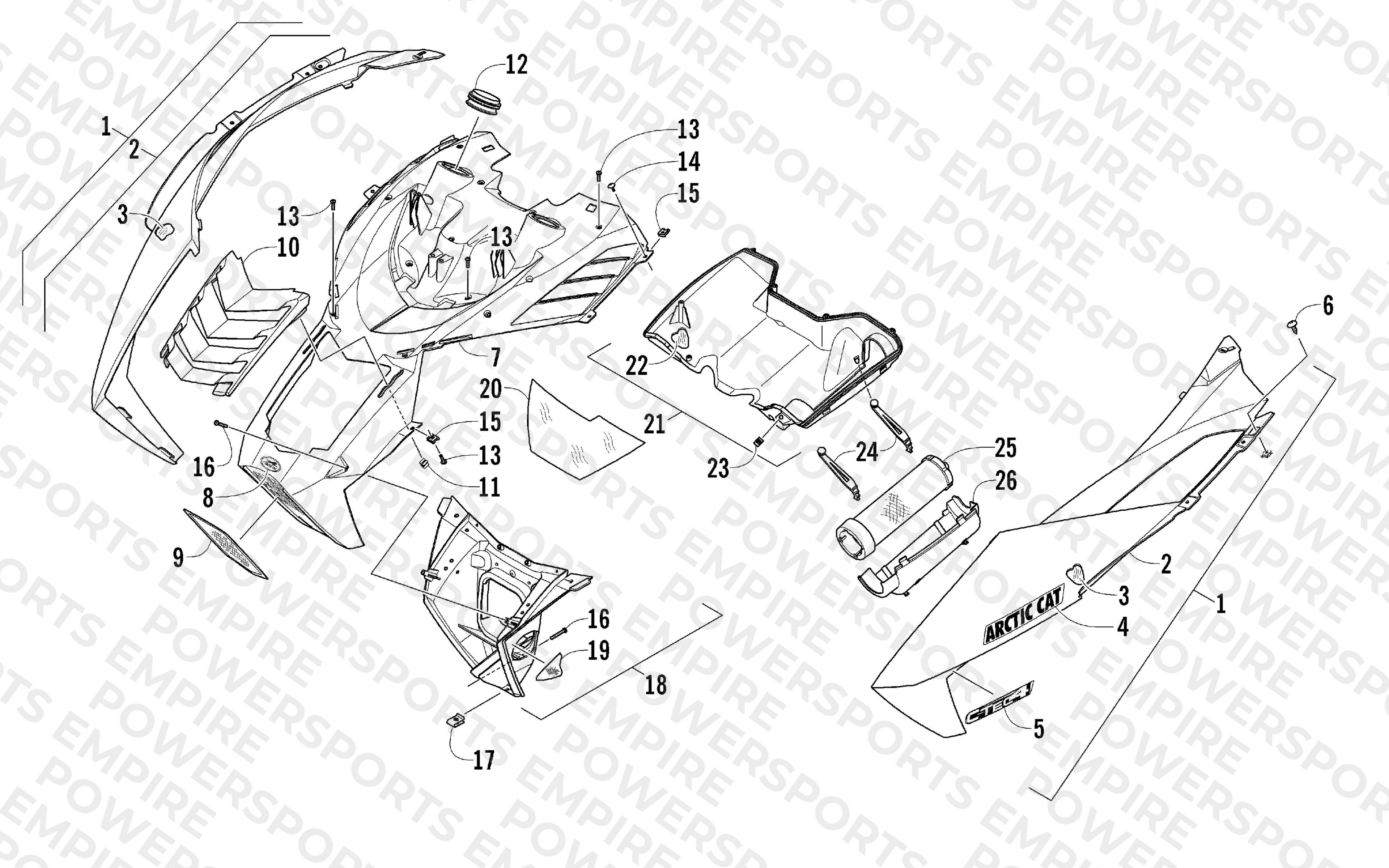 HOOD AND AIR INTAKE ASSEMBLY