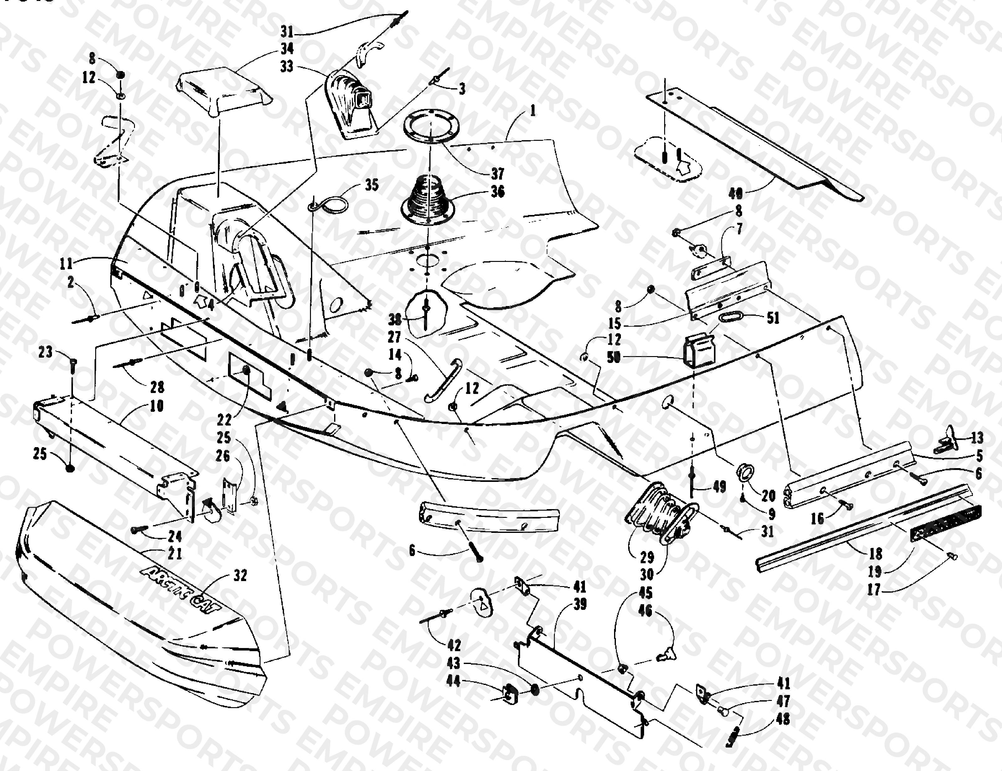 BELLY PAN AND NOSE CONE ASSEMBLIES