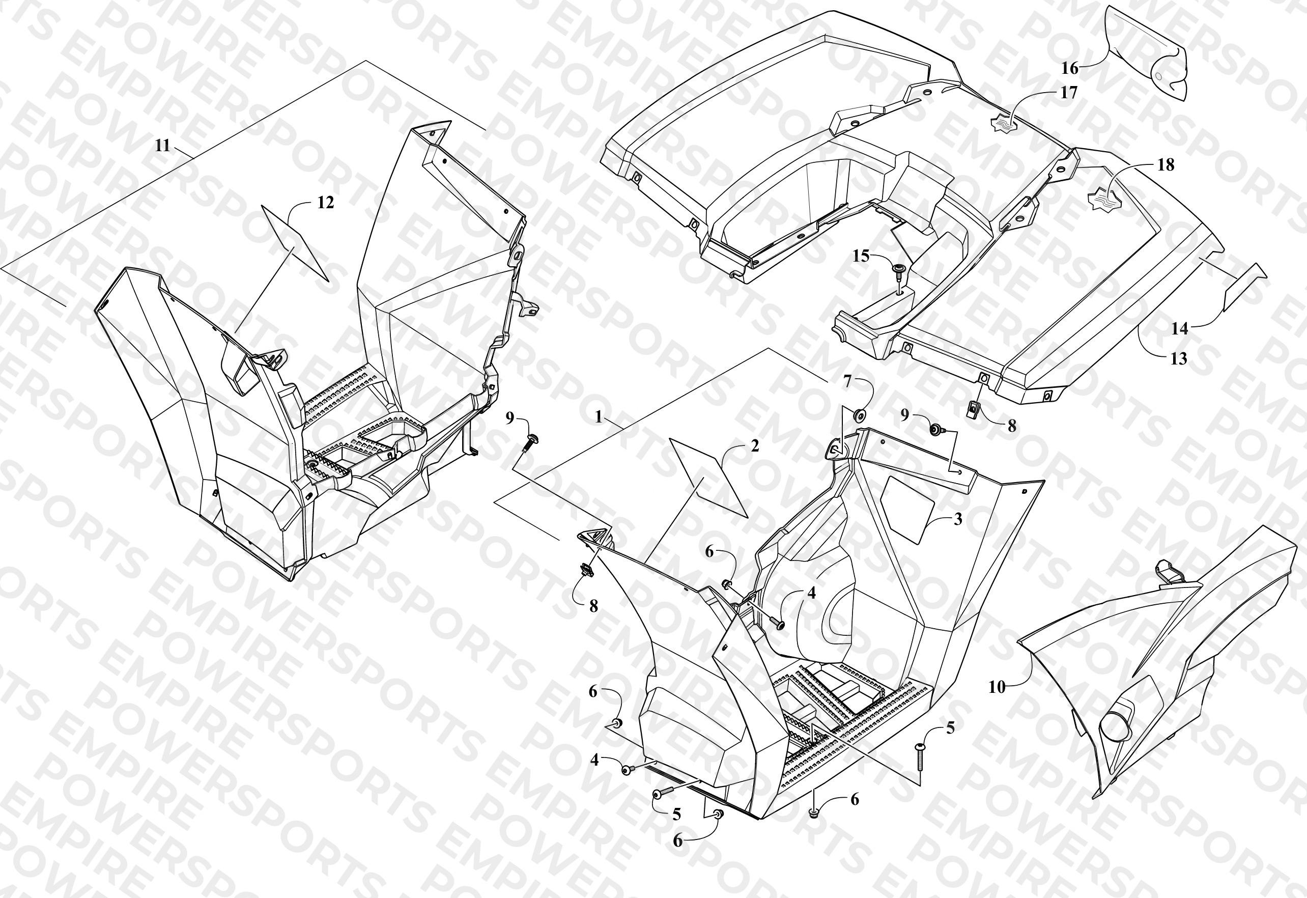 REAR BODY PANEL ASSEMBLY
