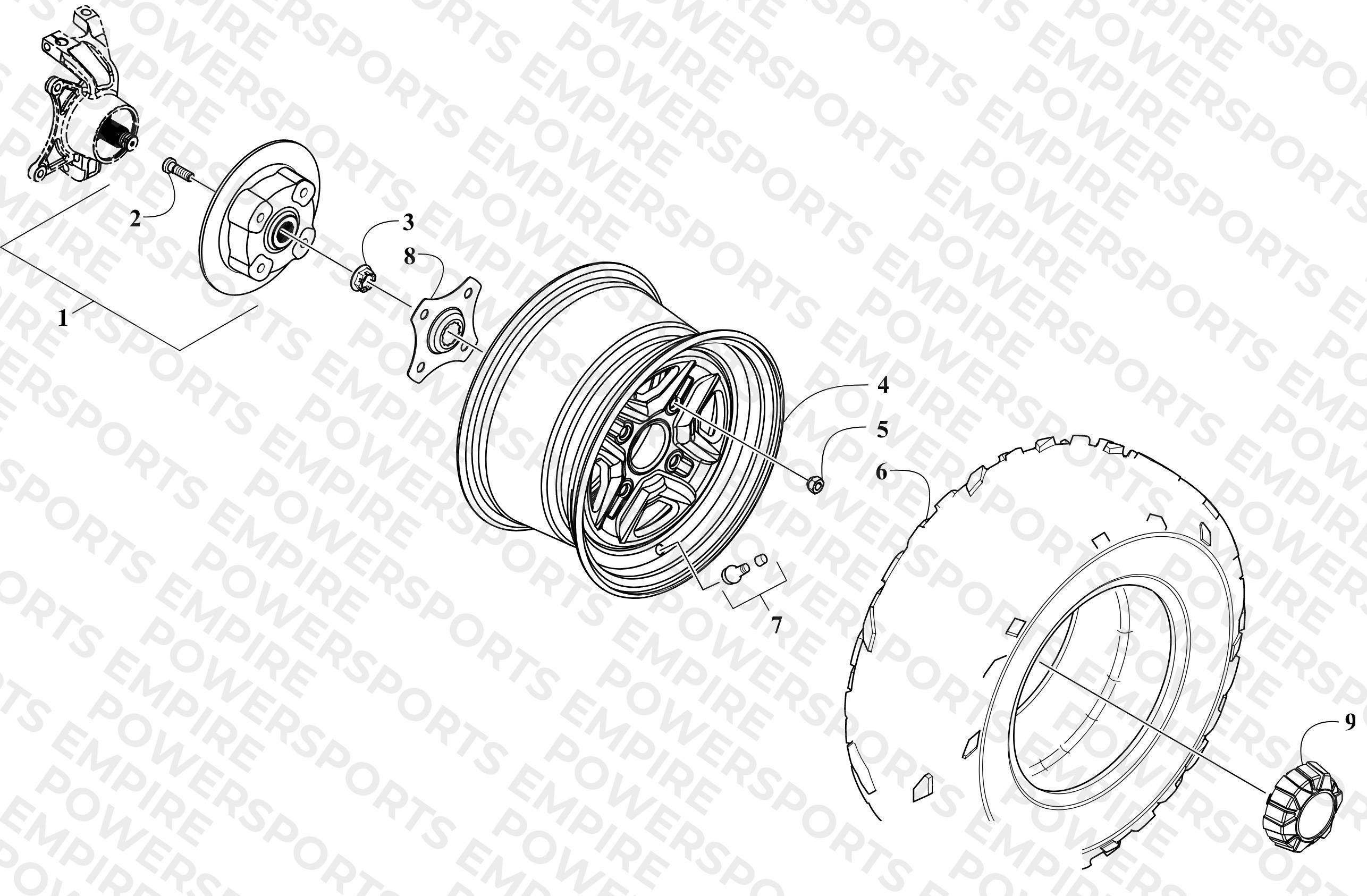 WHEEL AND TIRE ASSEMBLY