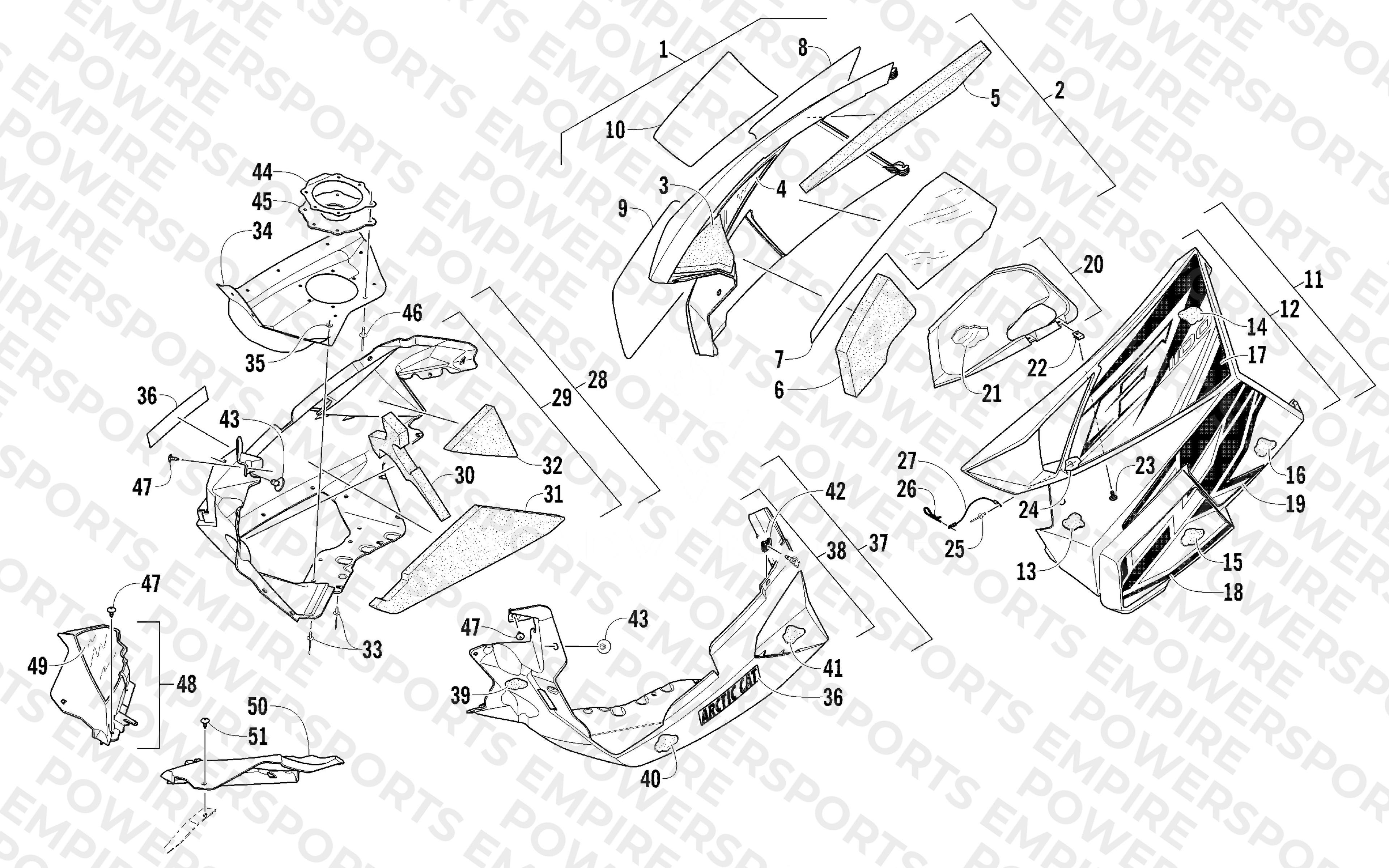 SKID PLATE AND SIDE PANEL ASSEMBLY