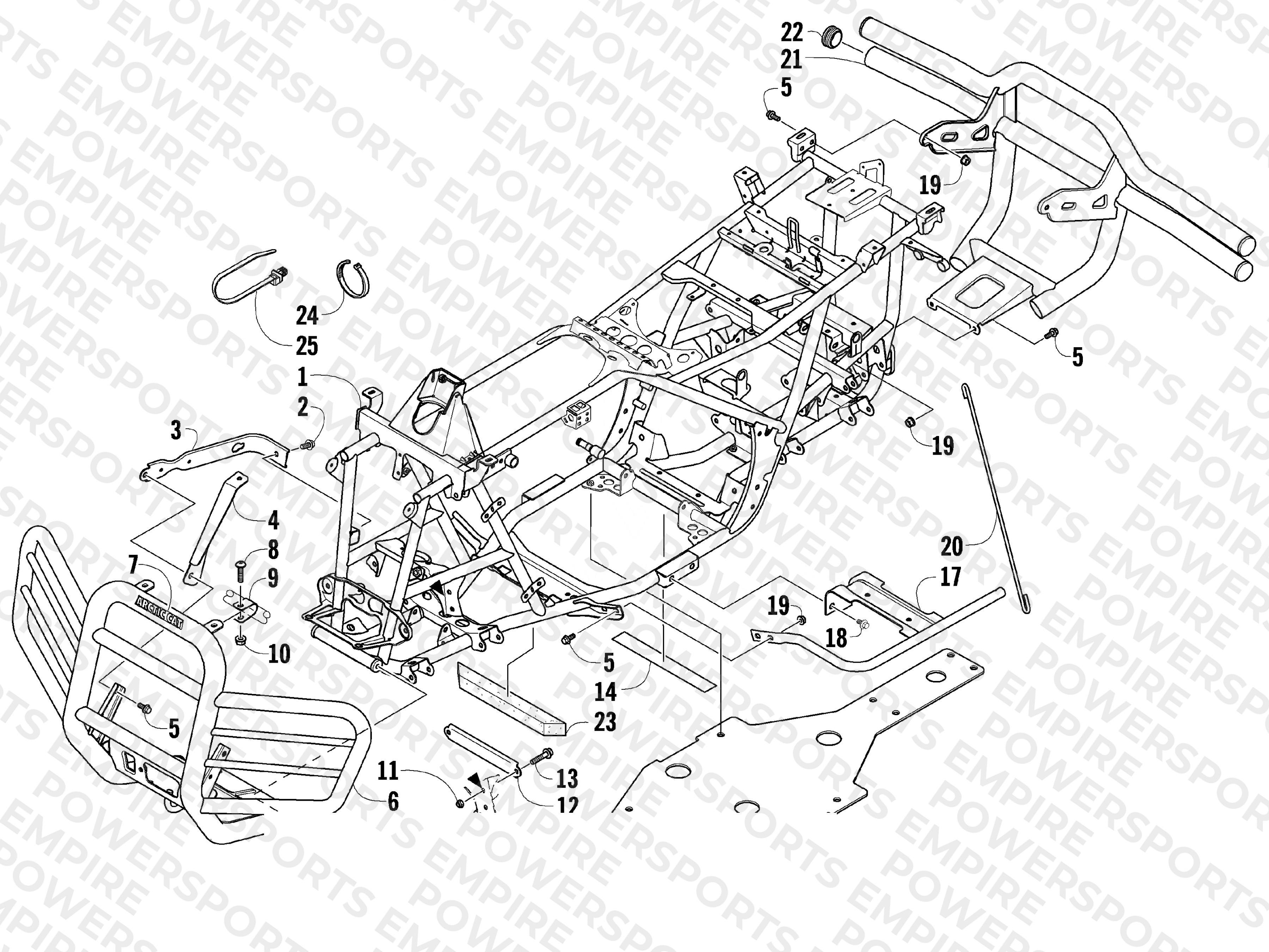 FRAME AND RELATED PARTS (LE)