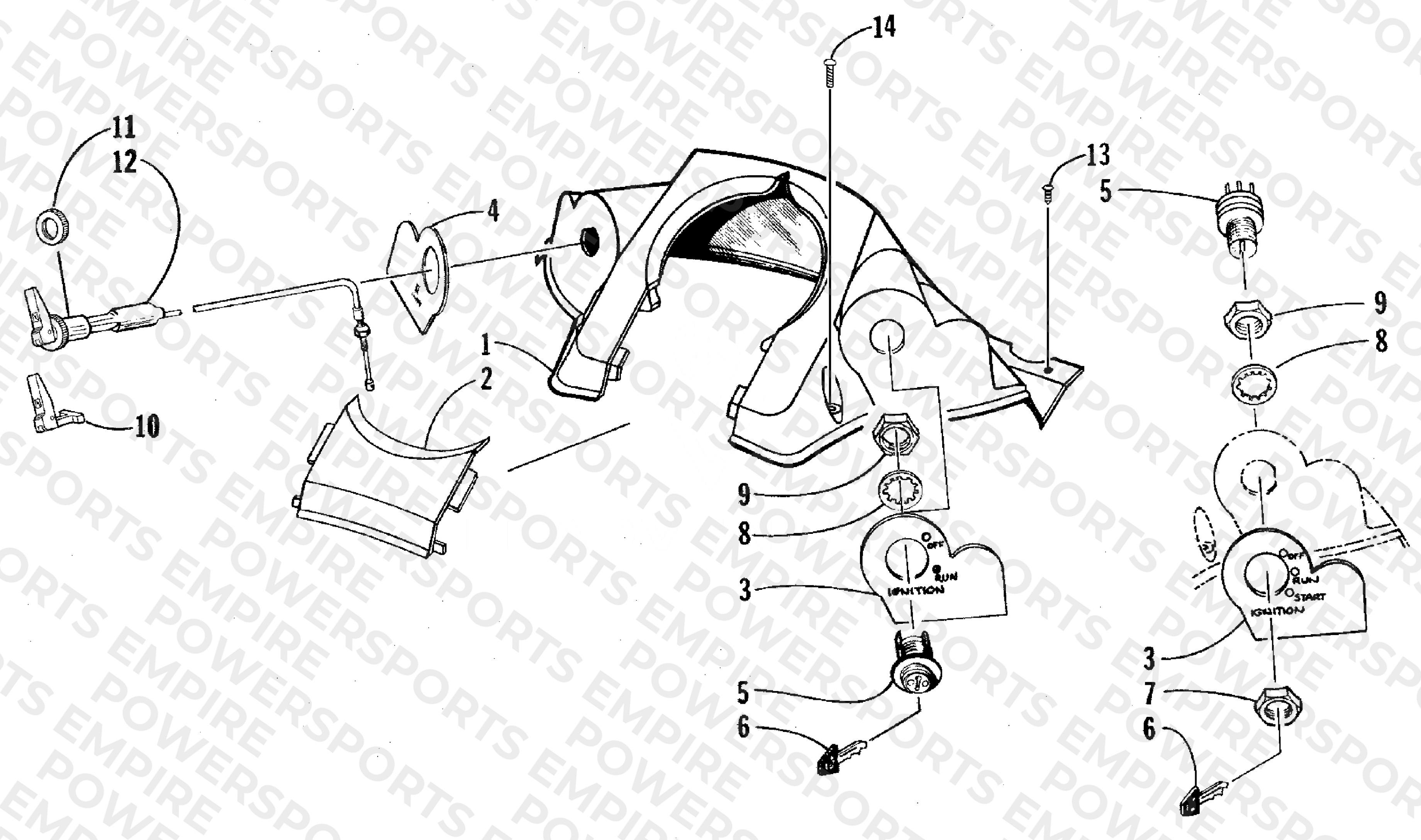 CONSOLE AND SWITCH ASSEMBLY
