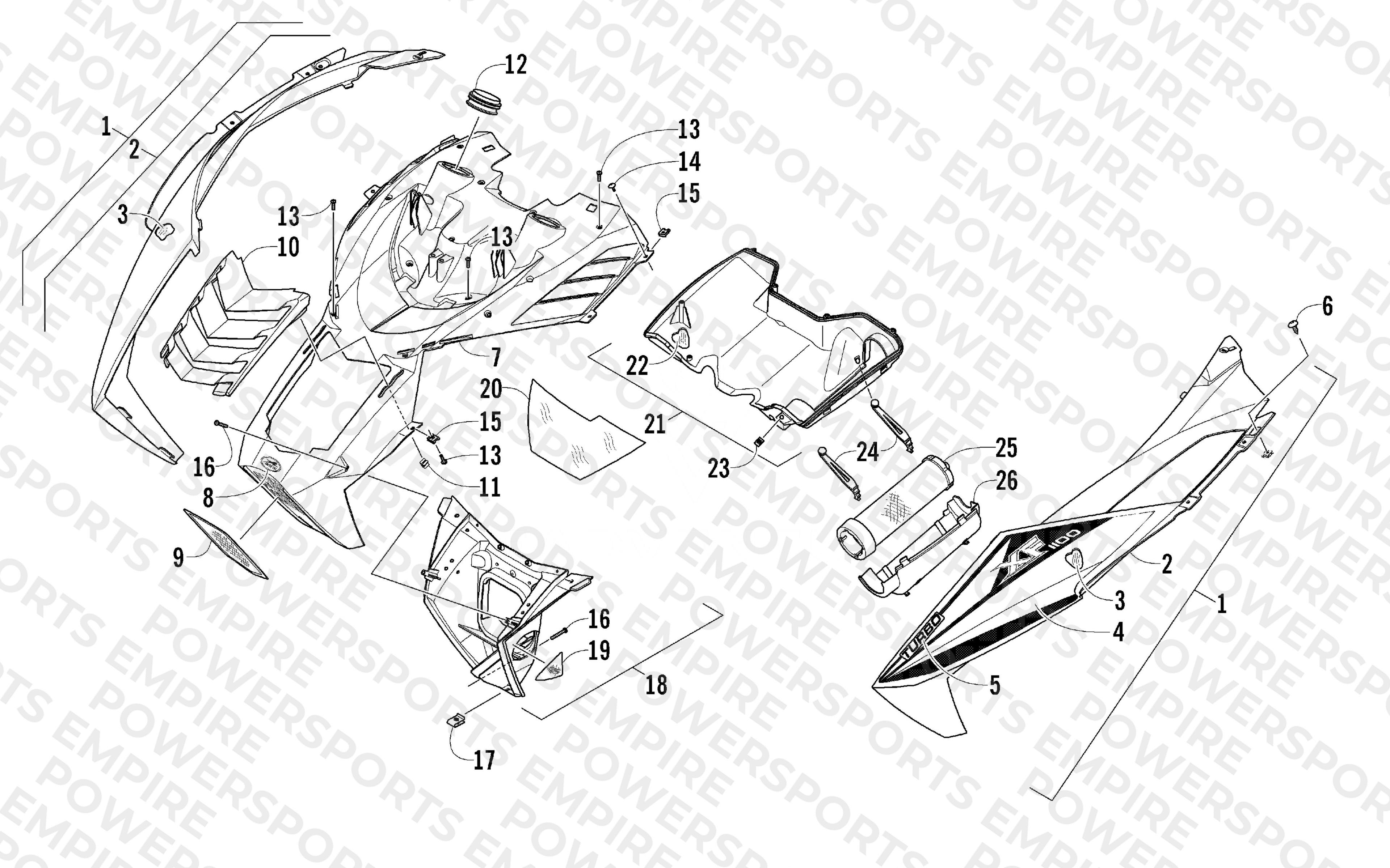 HOOD AND AIR INTAKE ASSEMBLY