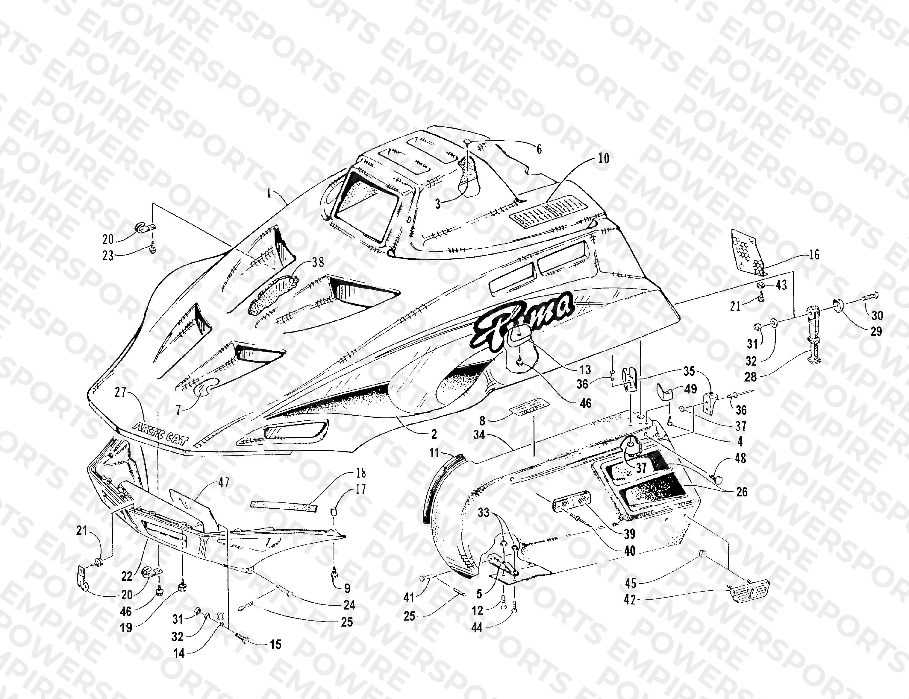 HOOD AND SIDE PODS