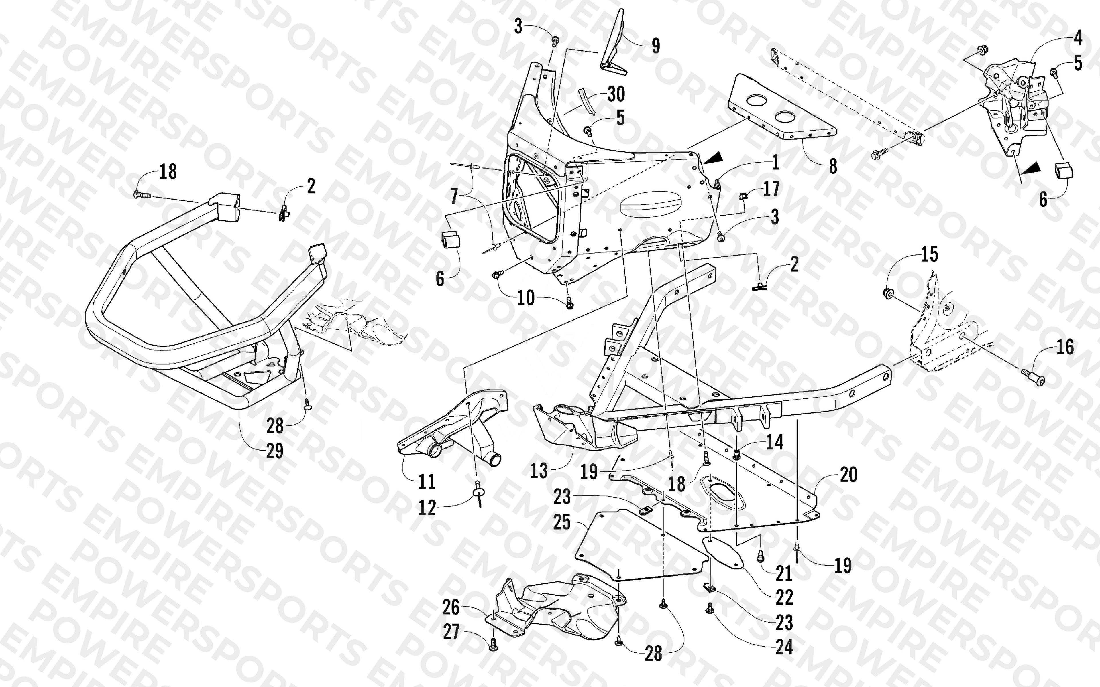 FRONT BUMPER AND FRAME ASSEMBLY