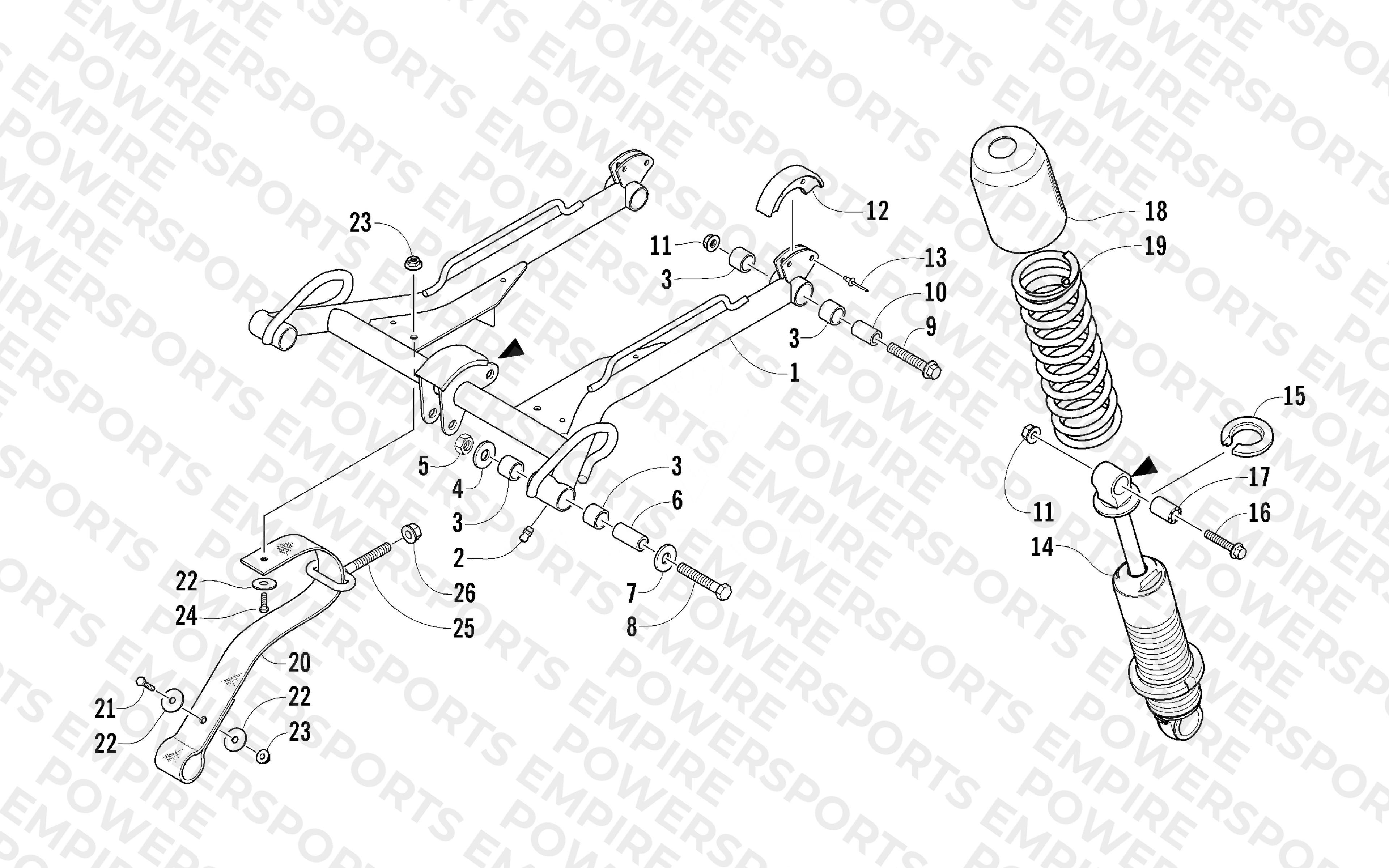 REAR SUSPENSION FRONT ARM ASSEMBLY