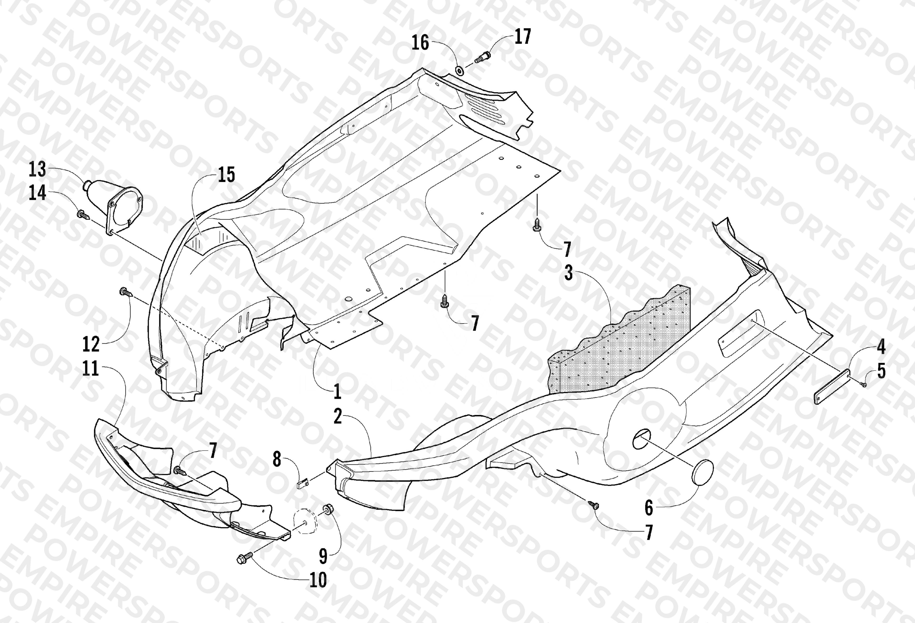 BELLY PAN AND FRONT BUMPER ASSEMBLY