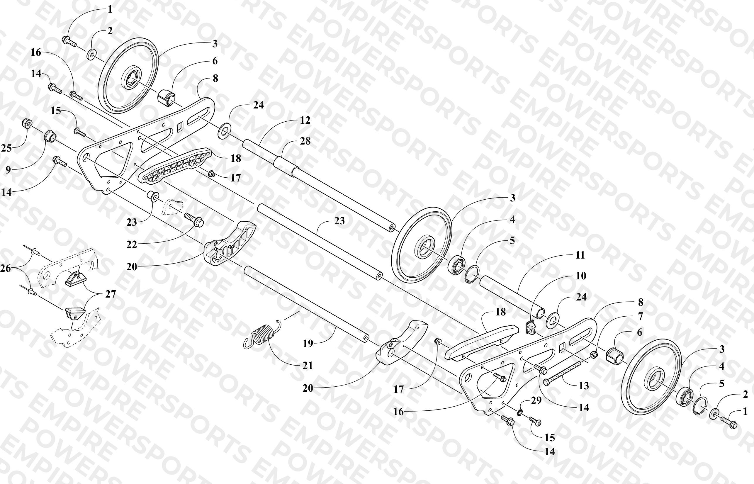 ARTICULATING SKID FRAME ASSEMBLY
