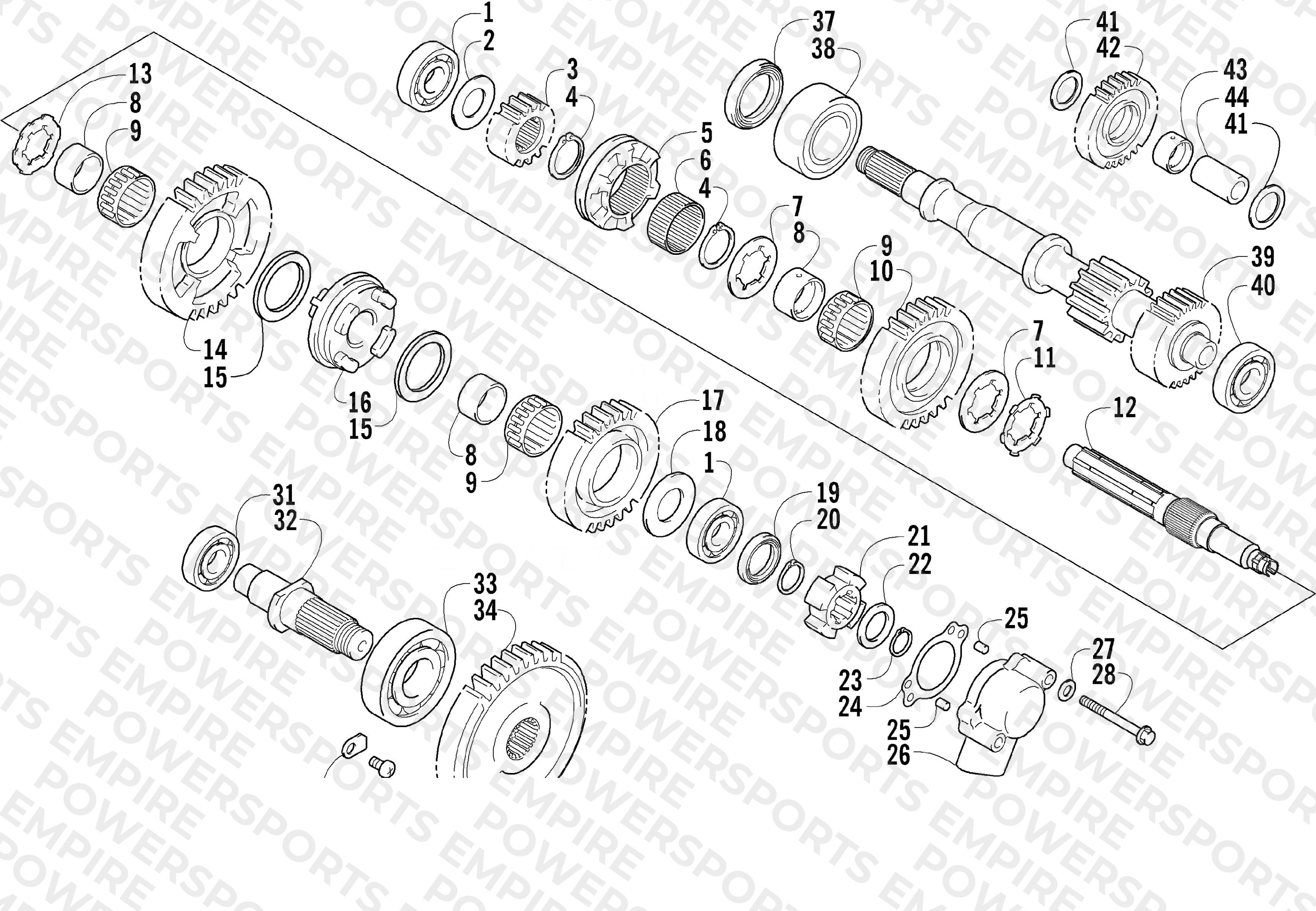 SECONDARY TRANSMISSION ASSEMBLY