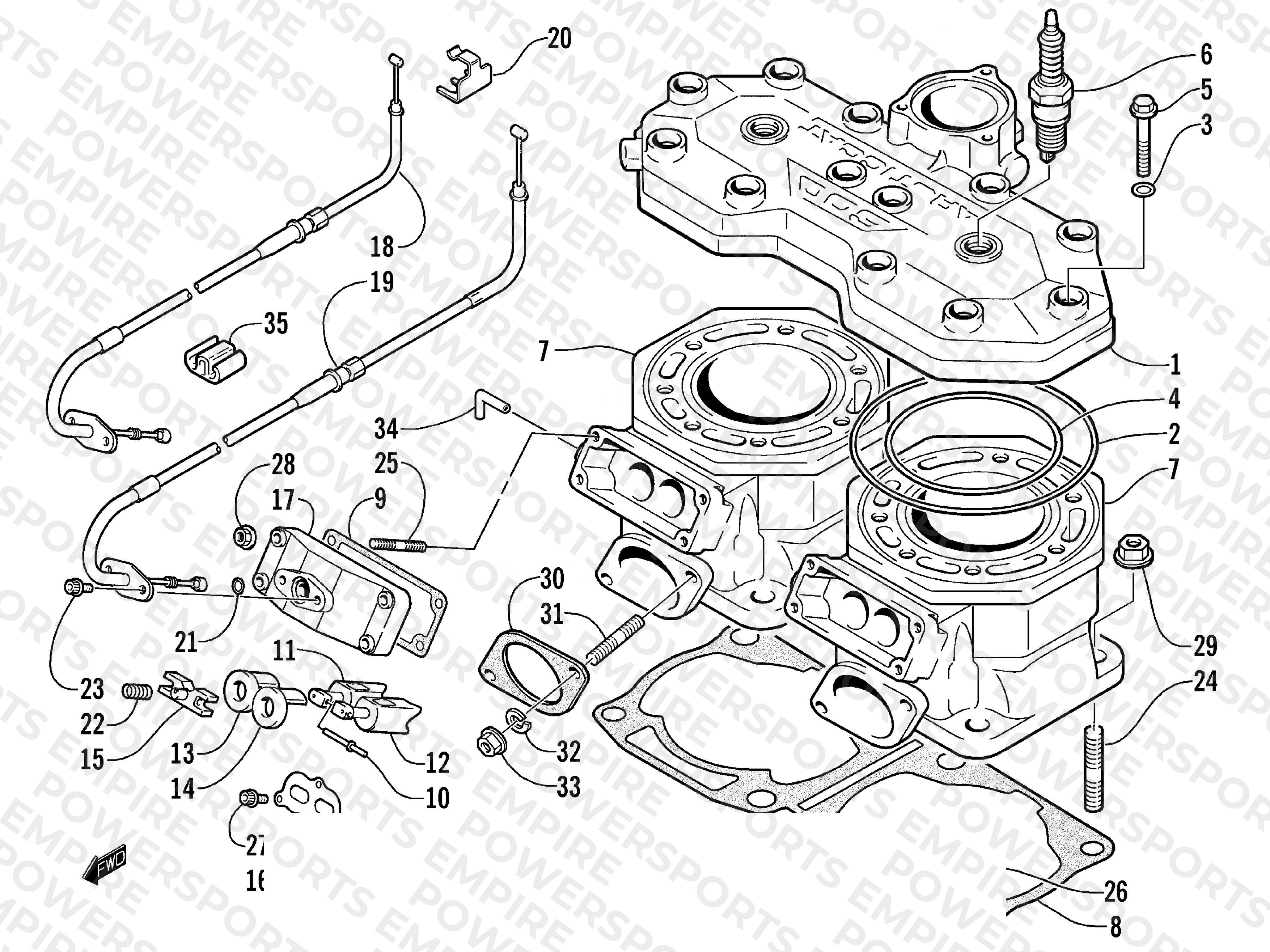 CYLINDER AND HEAD ASSEMBLY