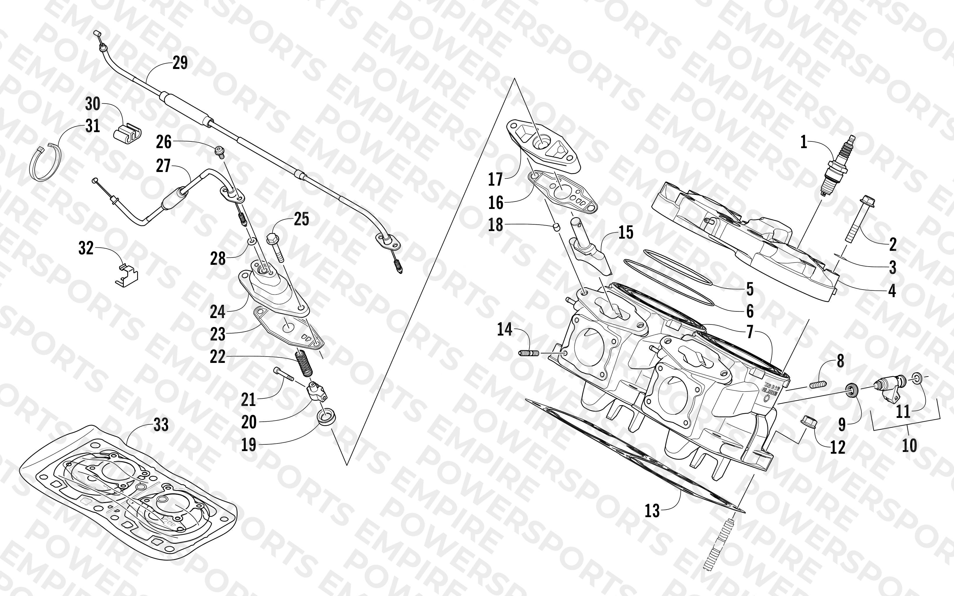 CYLINDER AND HEAD ASSEMBLY