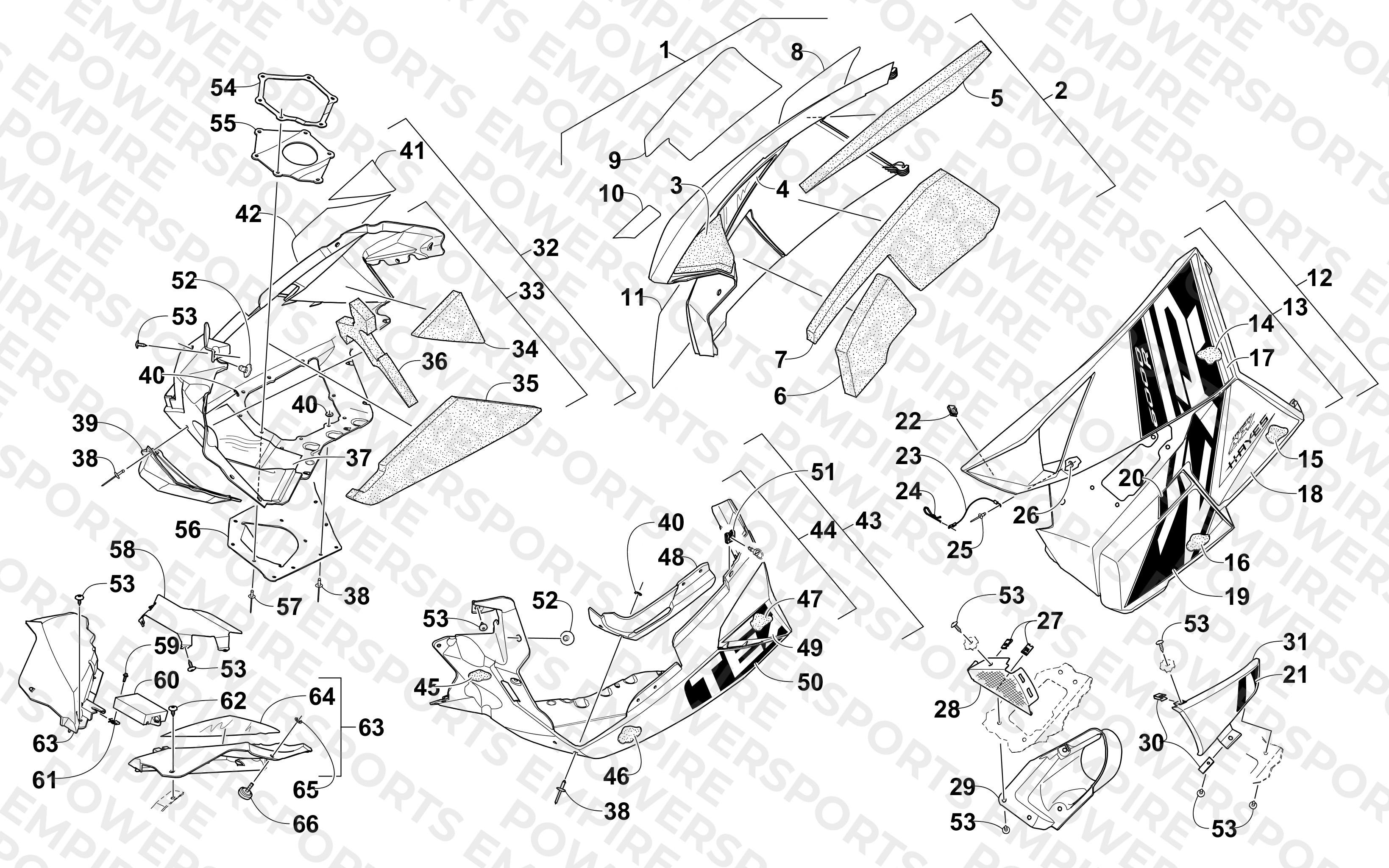 SKID PLATE AND SIDE PANEL ASSEMBLY