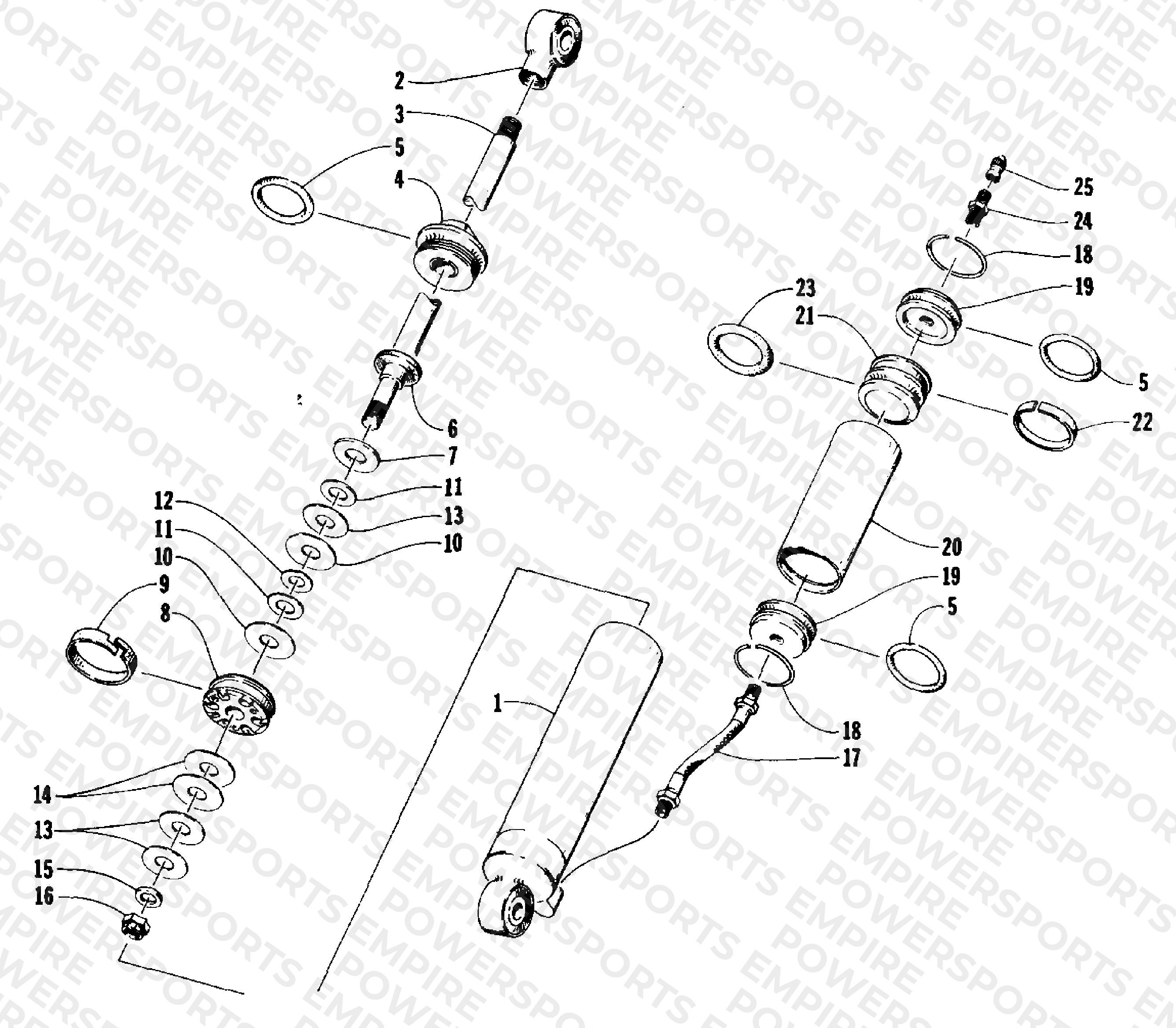 REAR SUSPENSION REAR ARM SHOCK ABSORBER
