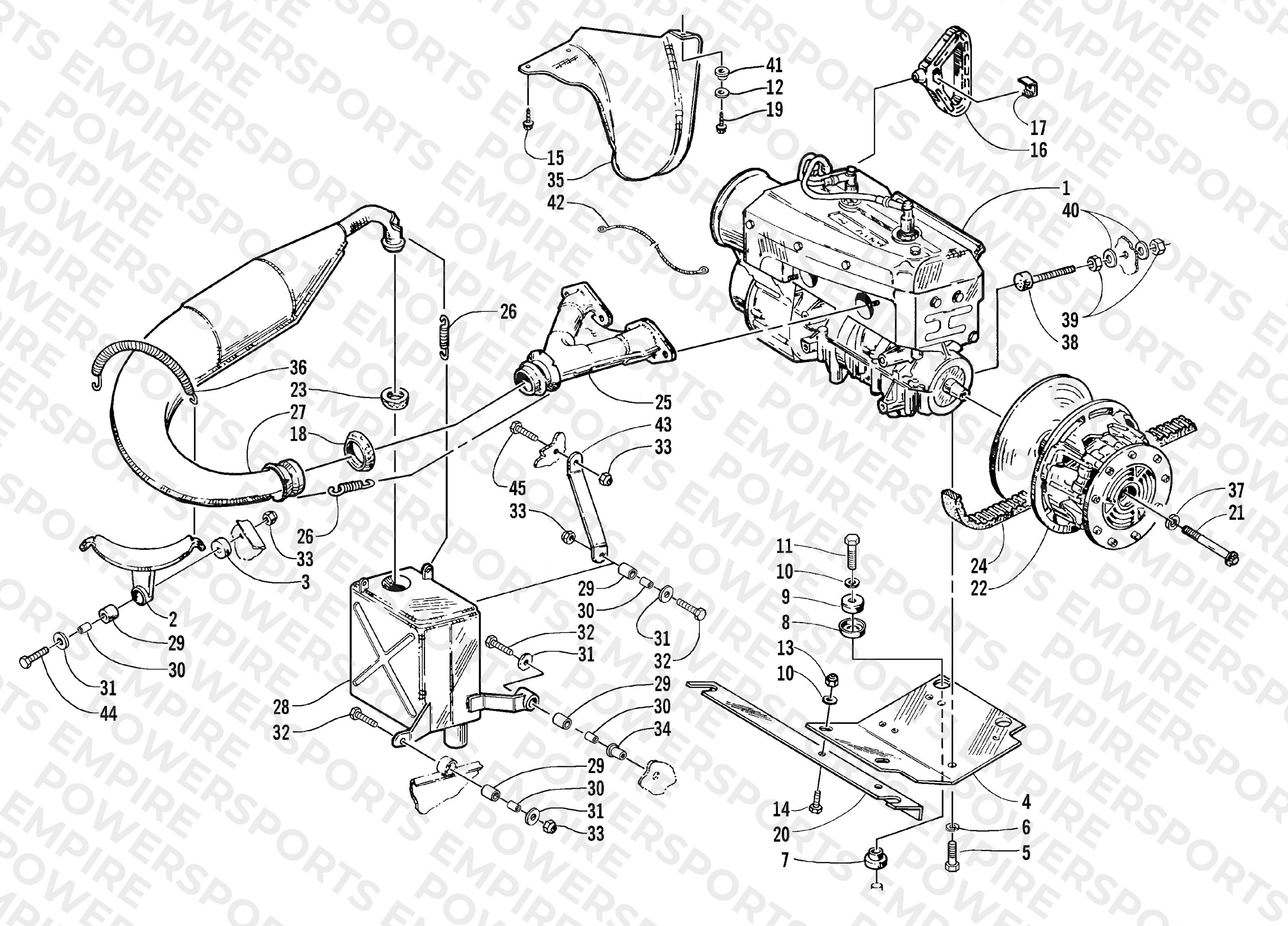 ENGINE AND RELATED PARTS