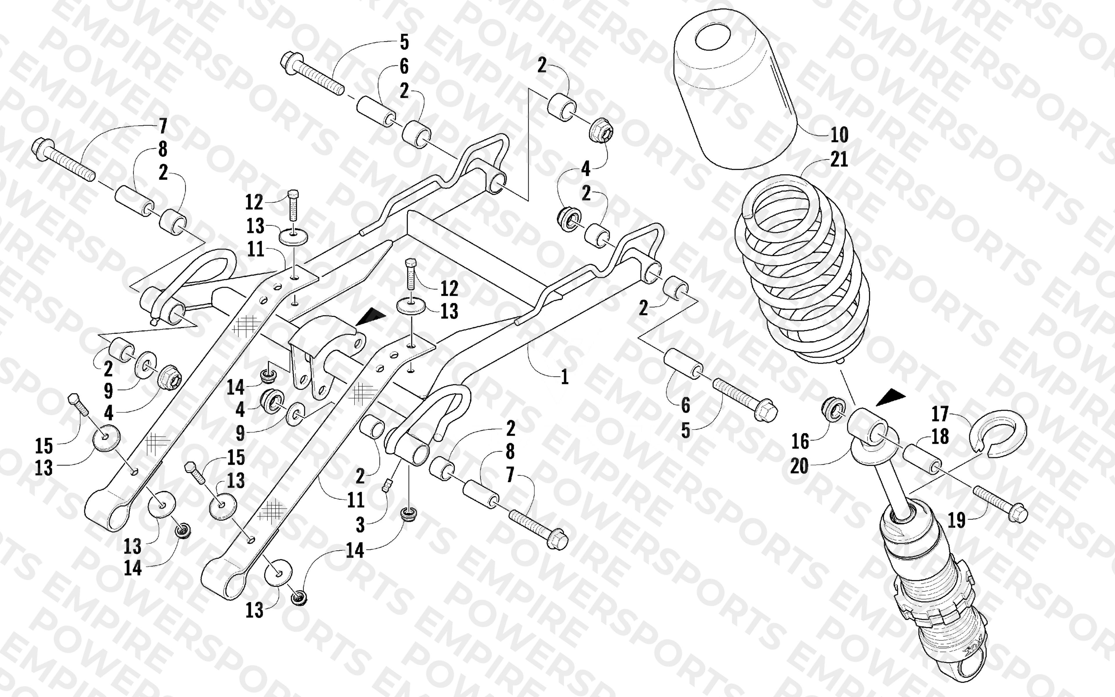 REAR SUSPENSION FRONT ARM ASSEMBLY