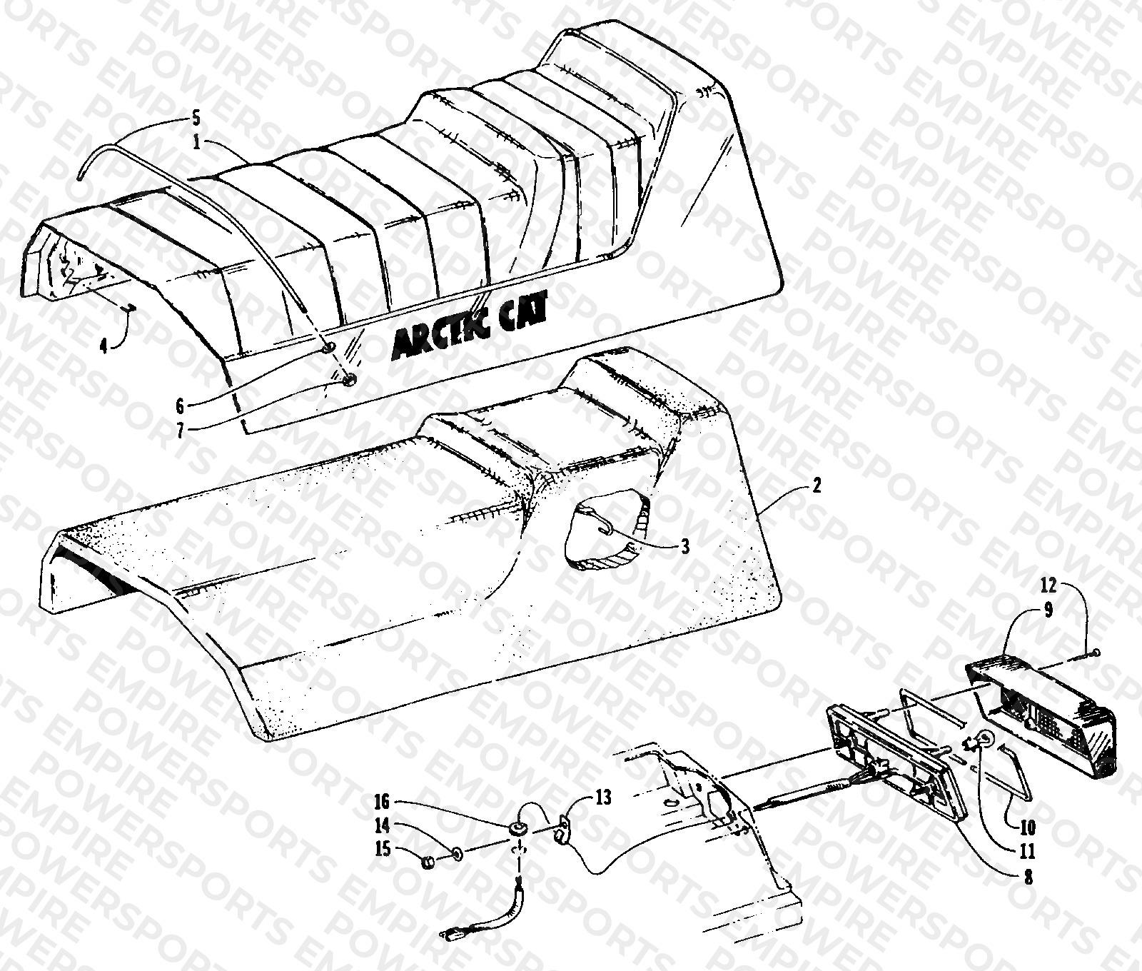SEAT AND TAILLIGHT ASSEMBLIES