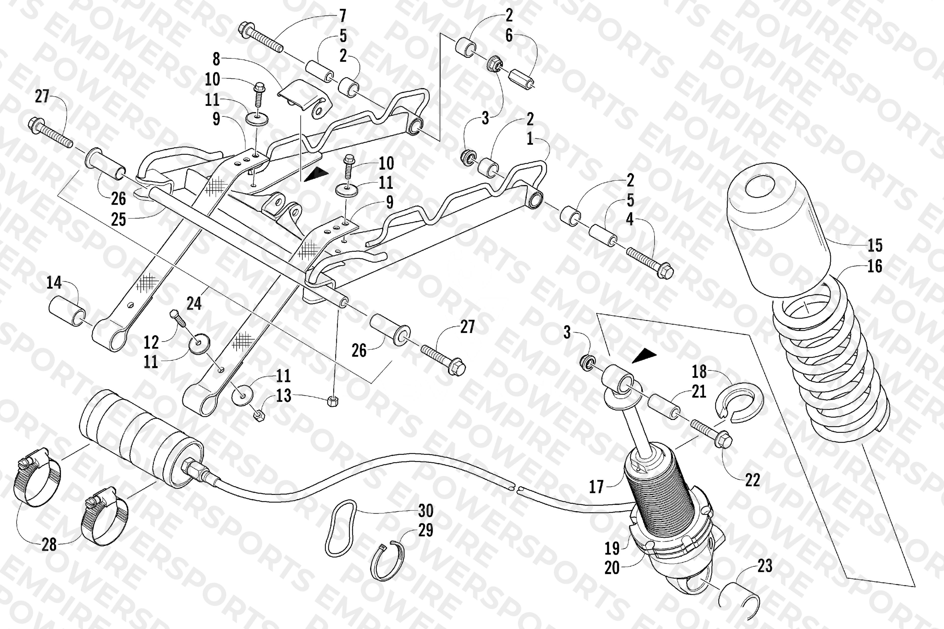 REAR SUSPENSION FRONT ARM ASSEMBLY