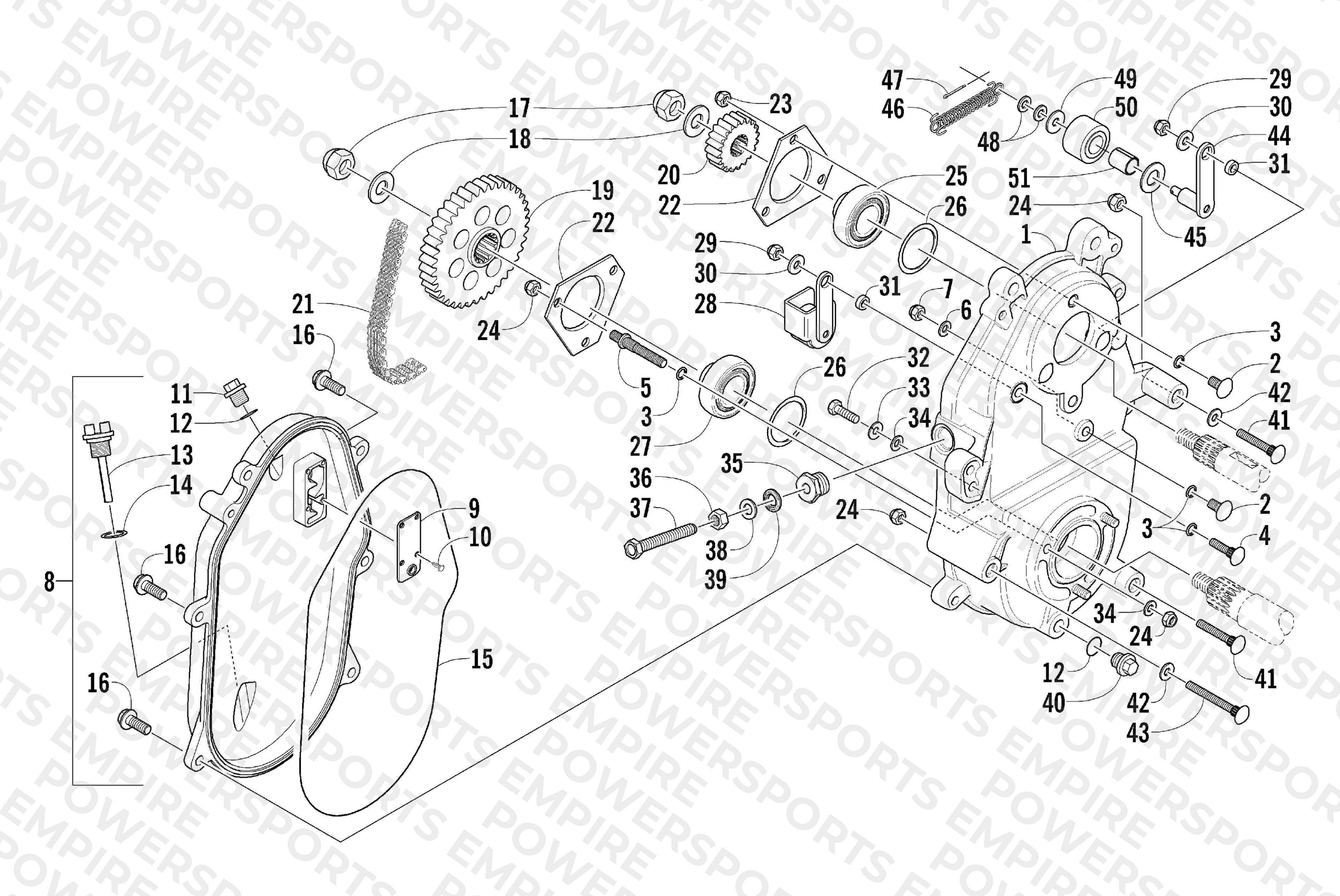 DRIVE/DROPCASE ASSEMBLY