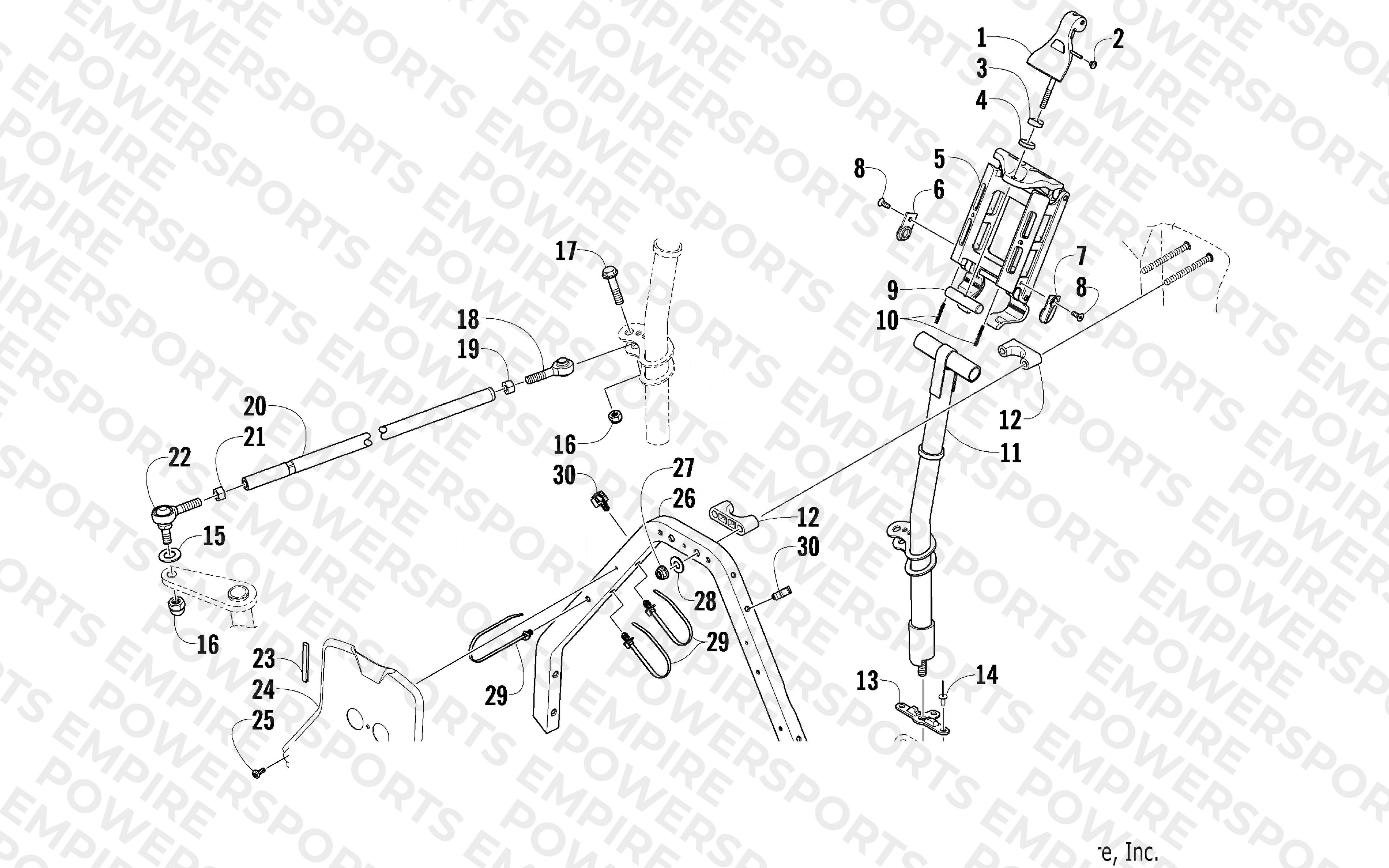 STEERING POST ASSEMBLY