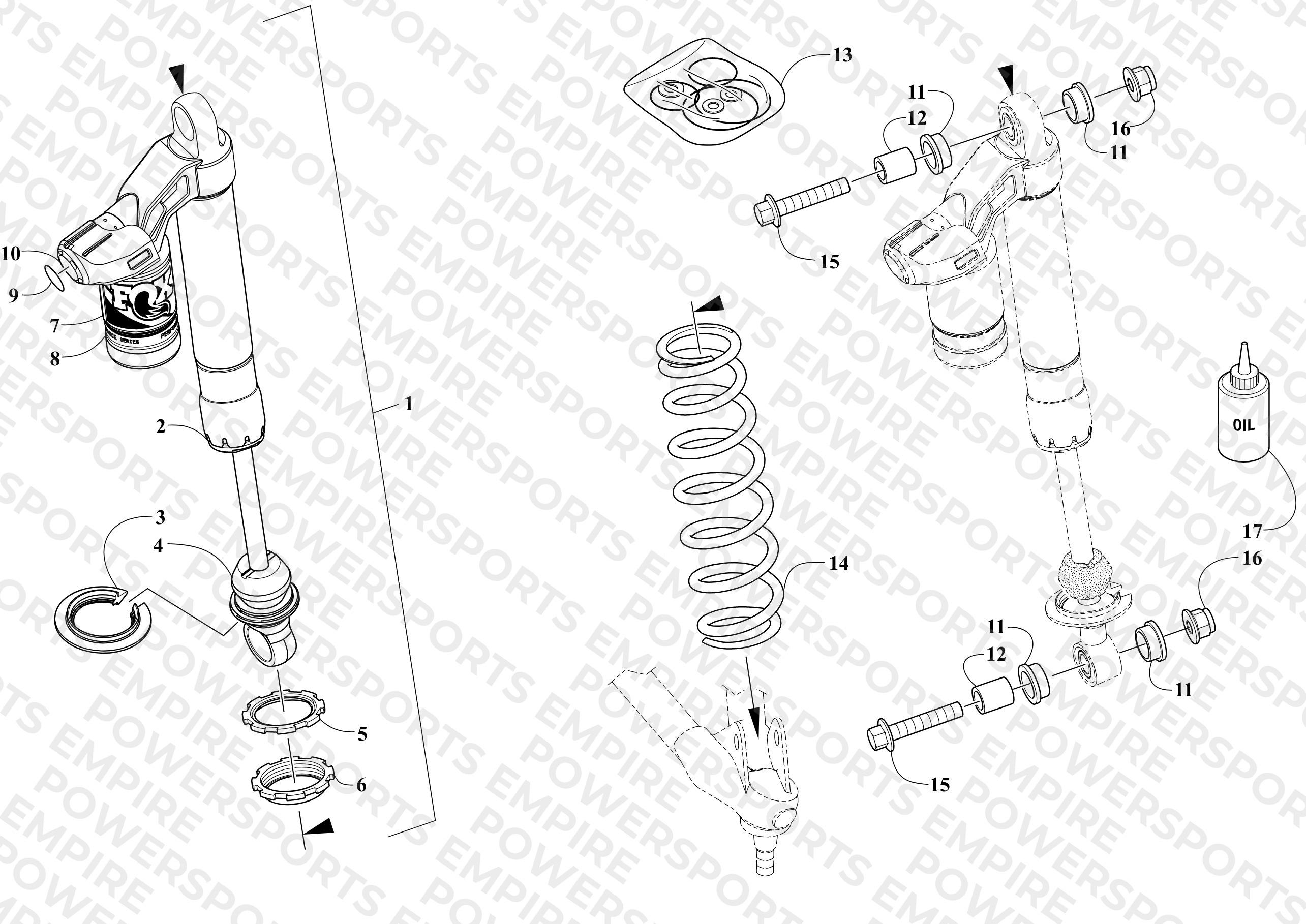 FRONT SUSPENSION SHOCK ABSORBER ASSEMBLY