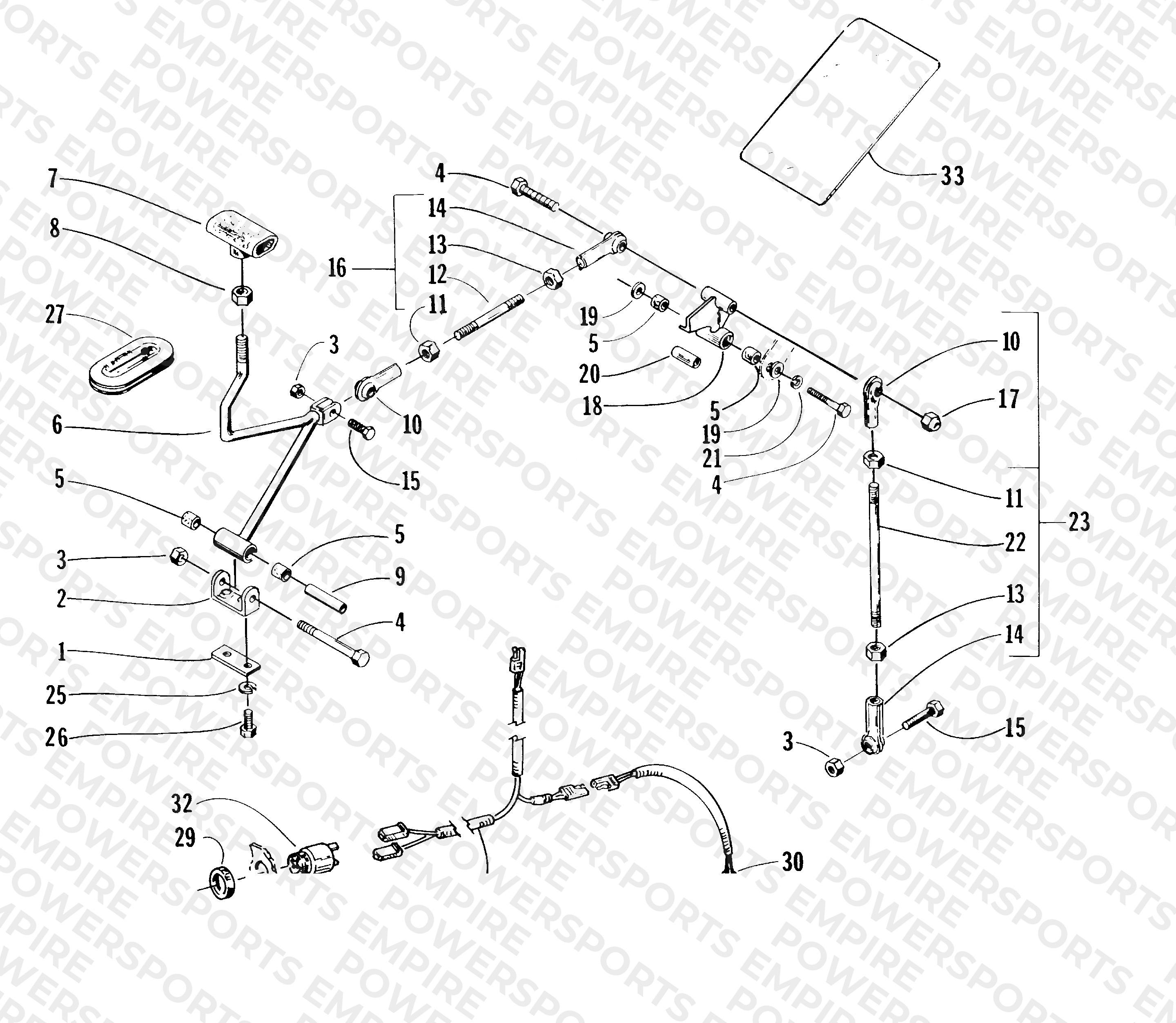 REVERSE SHIFT LEVER ASSEMBLY