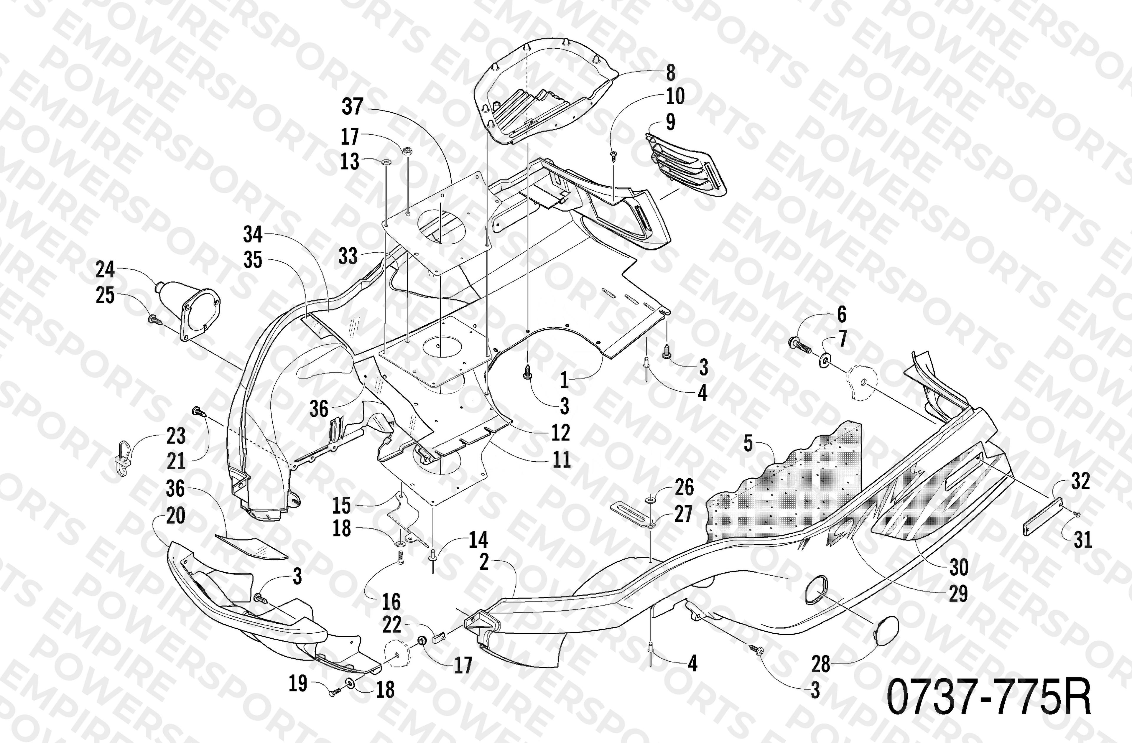 BELLY PAN AND FRONT BUMPER ASSEMBLY