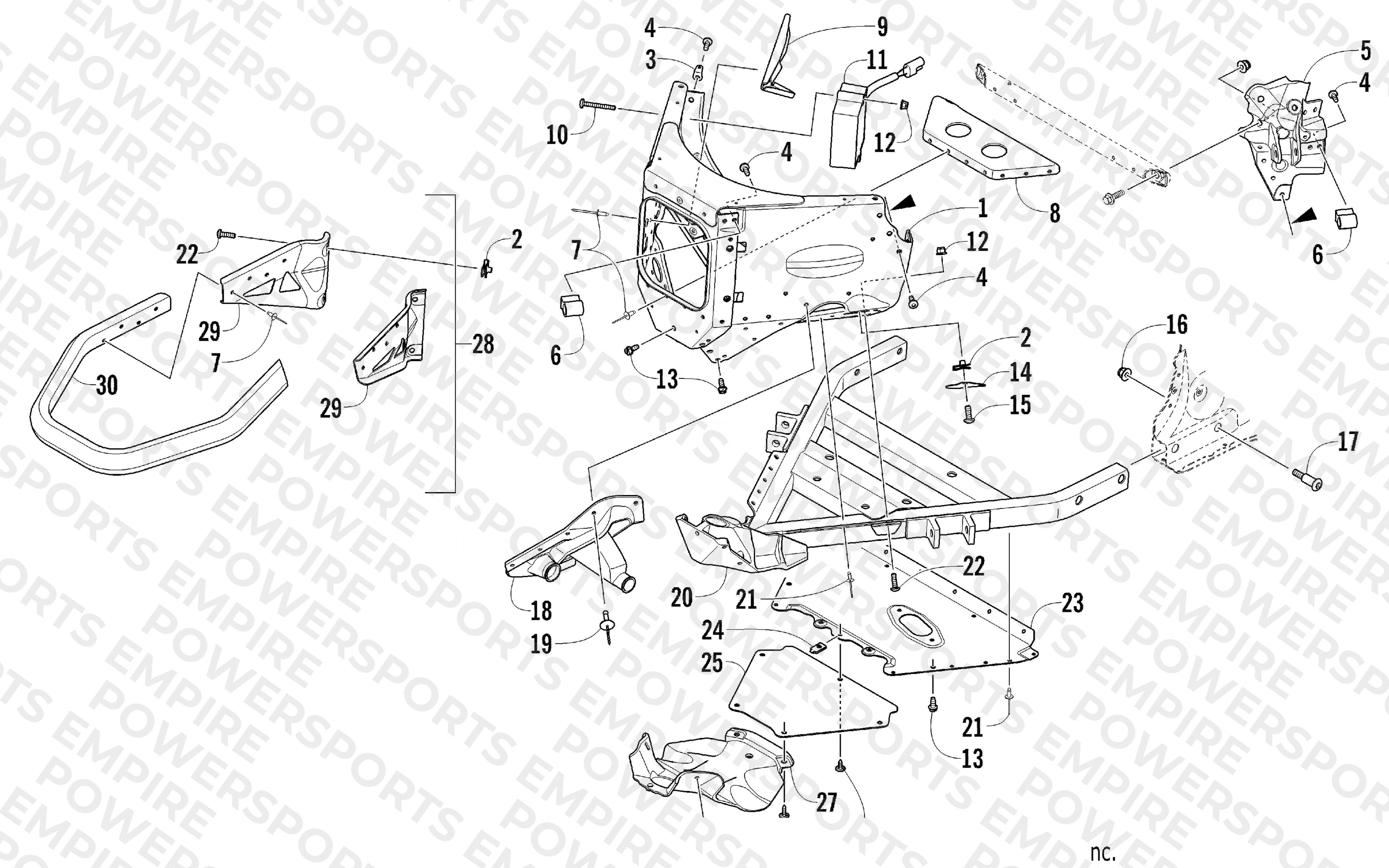 FRONT BUMPER AND FRAME ASSEMBLY