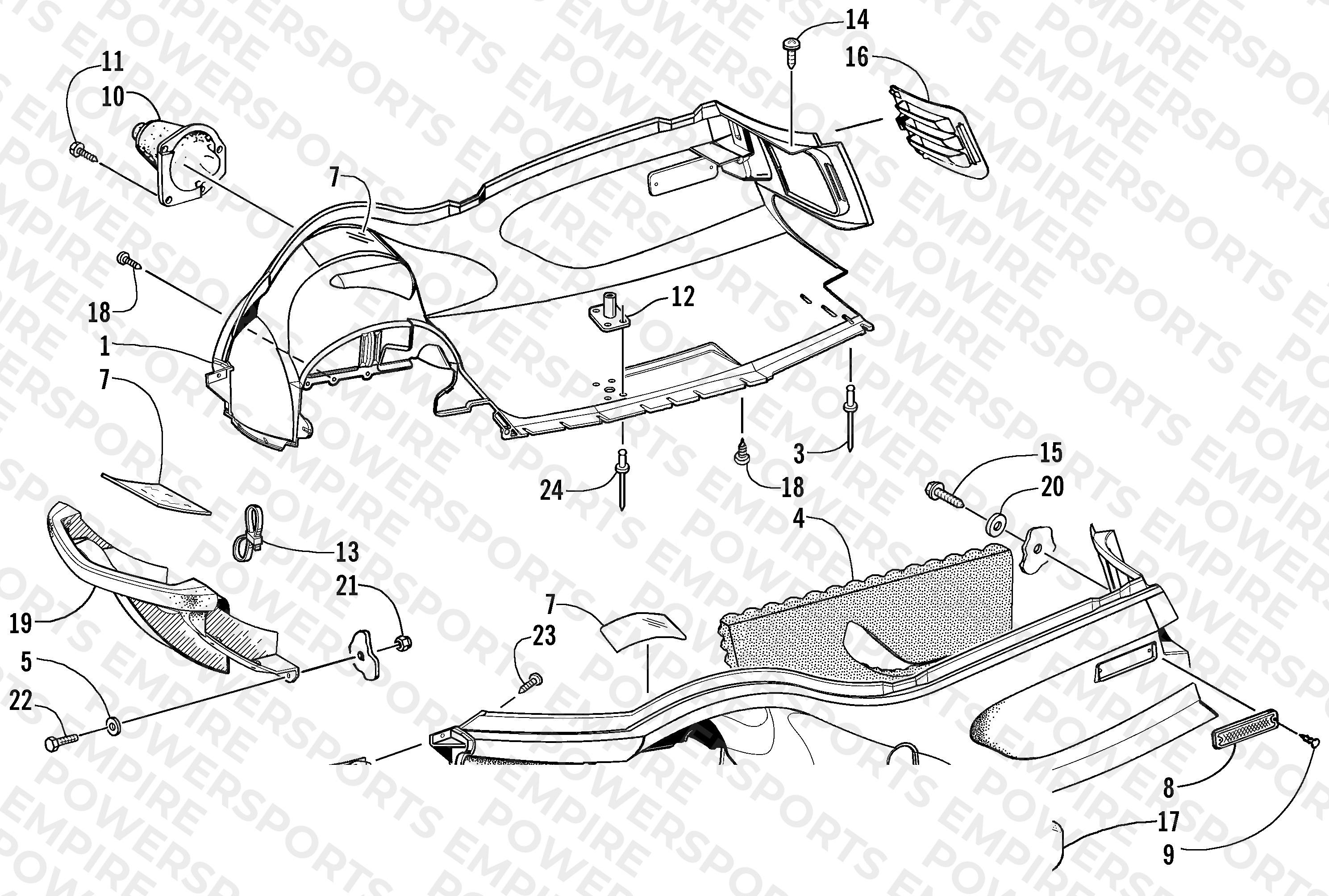 BELLY PAN AND FRONT BUMPER ASSEMBLY