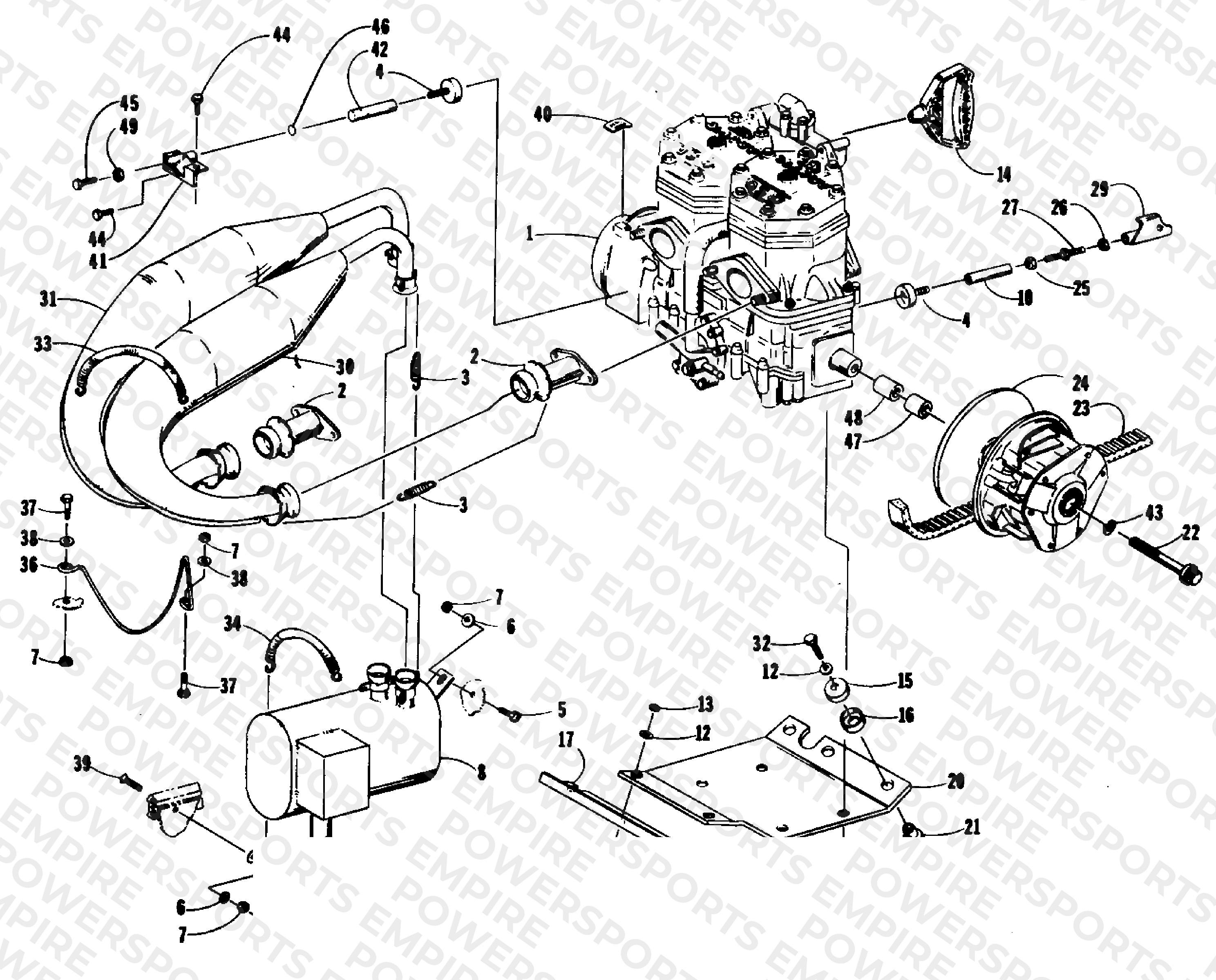 ENGINE AND RELATED PARTS