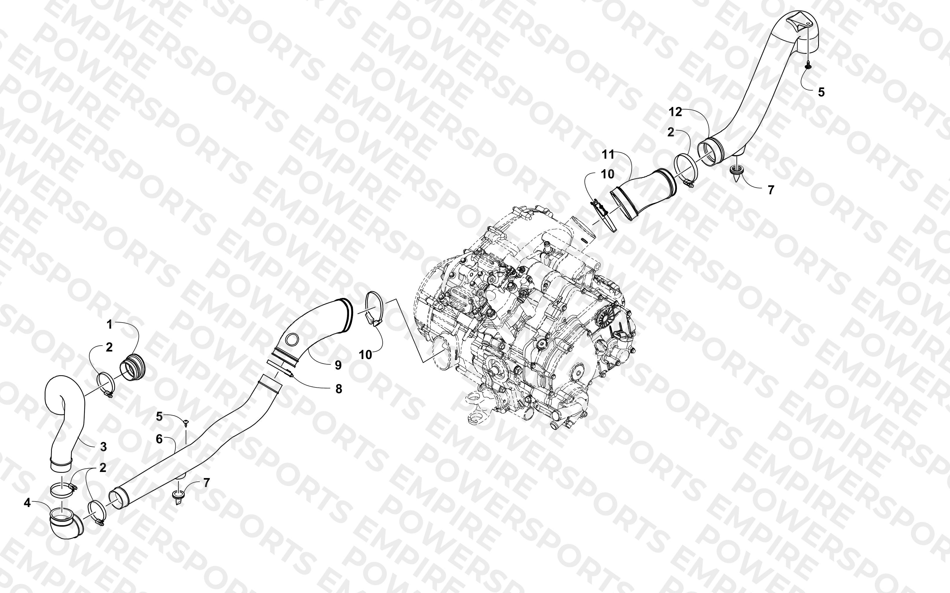 CASE/BELT COOLING ASSEMBLY