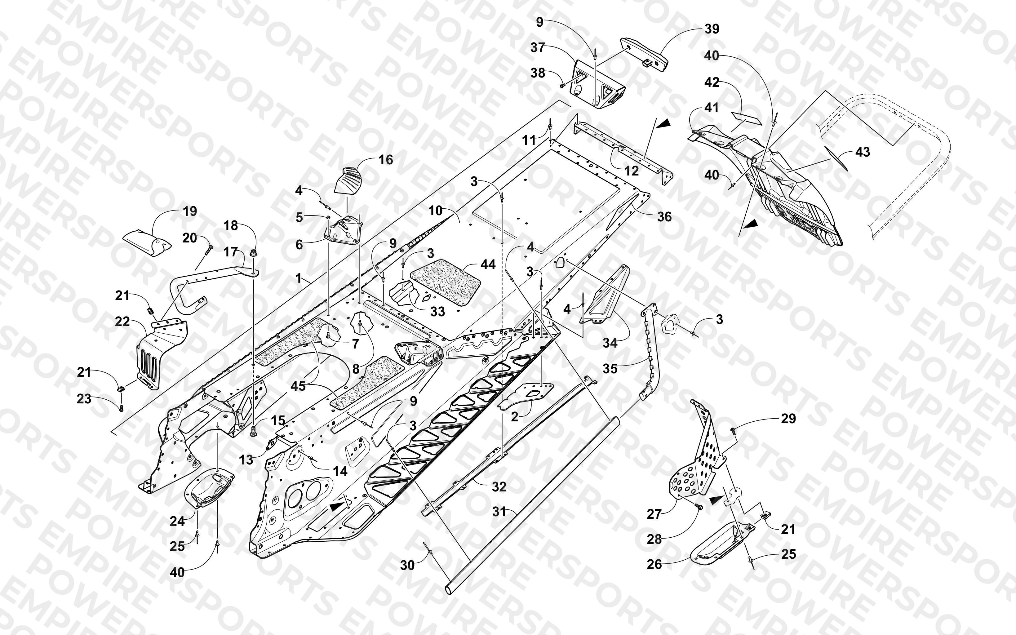 TUNNEL AND SNOWFLAP ASSEMBLY