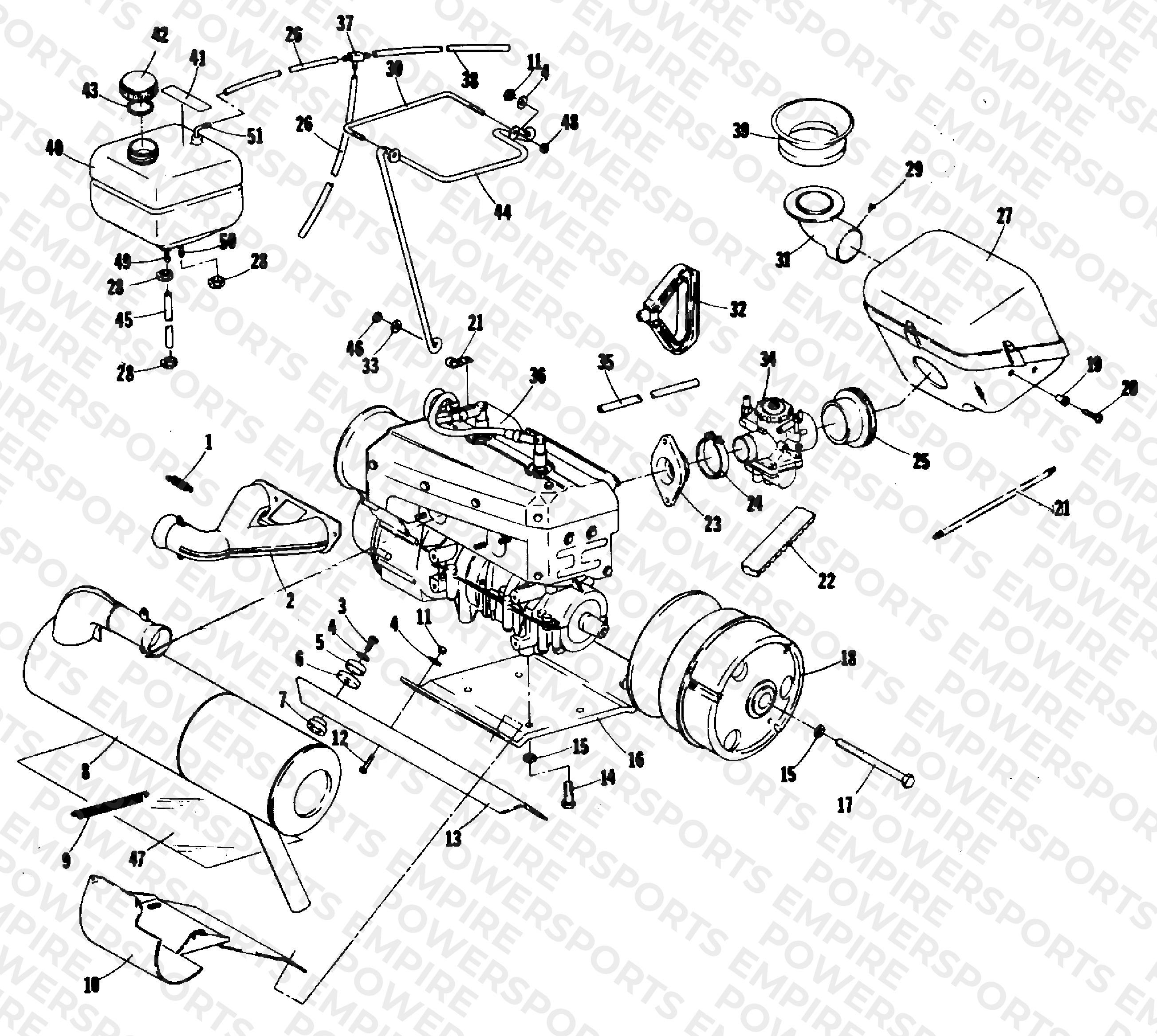 ENGINE AND RELATED PARTS