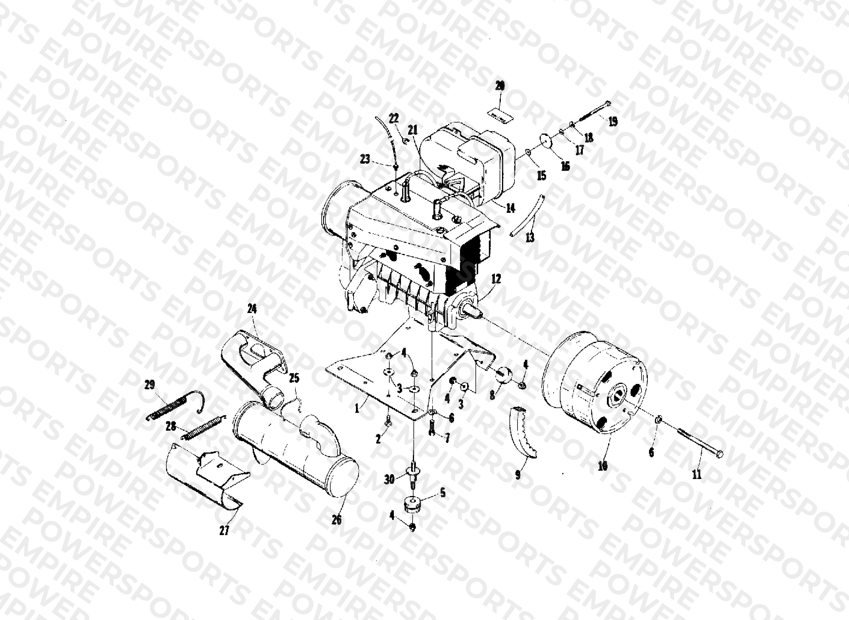 ENGINE AND RELATED PARTS