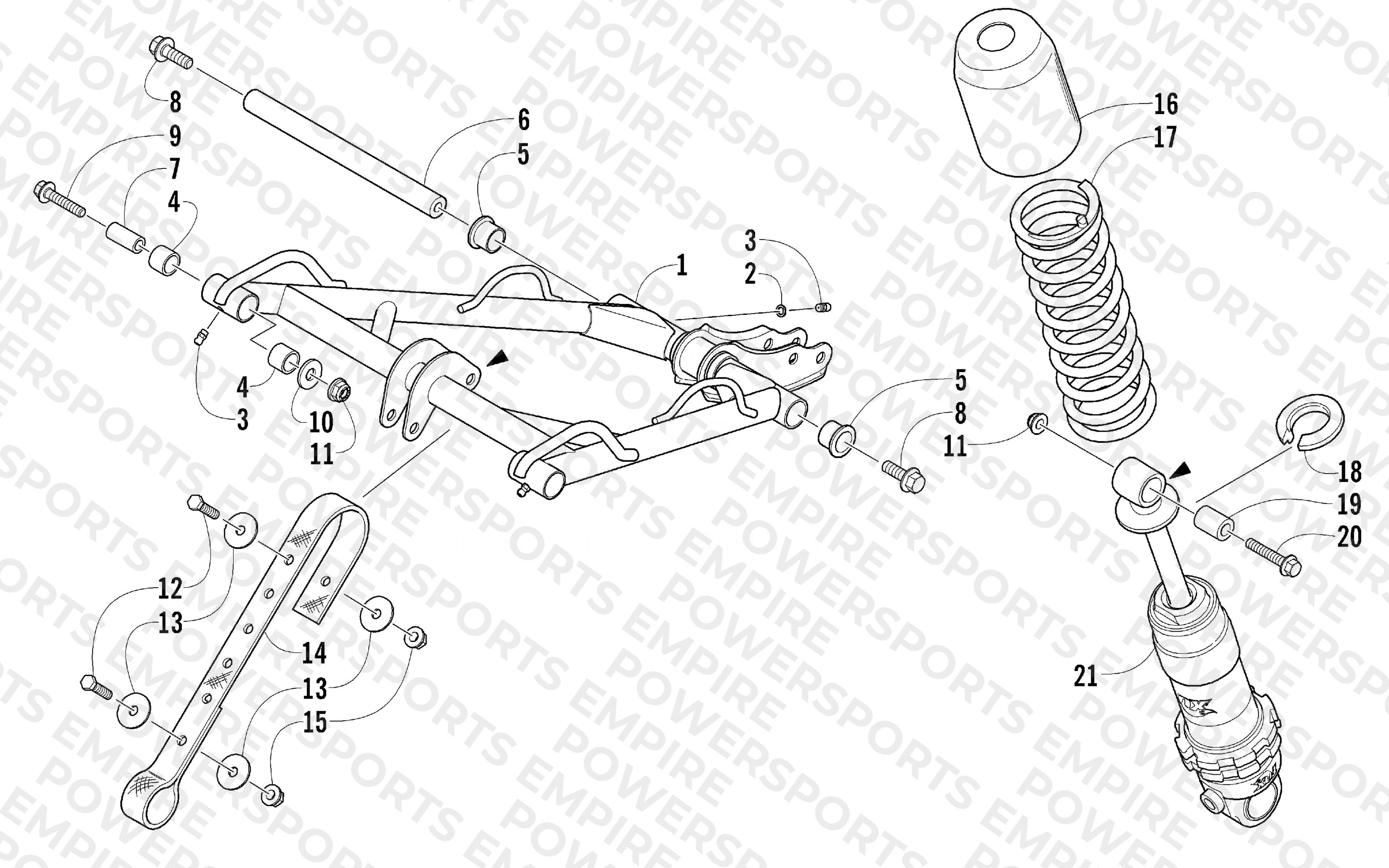 REAR SUSPENSION FRONT ARM ASSEMBLY
