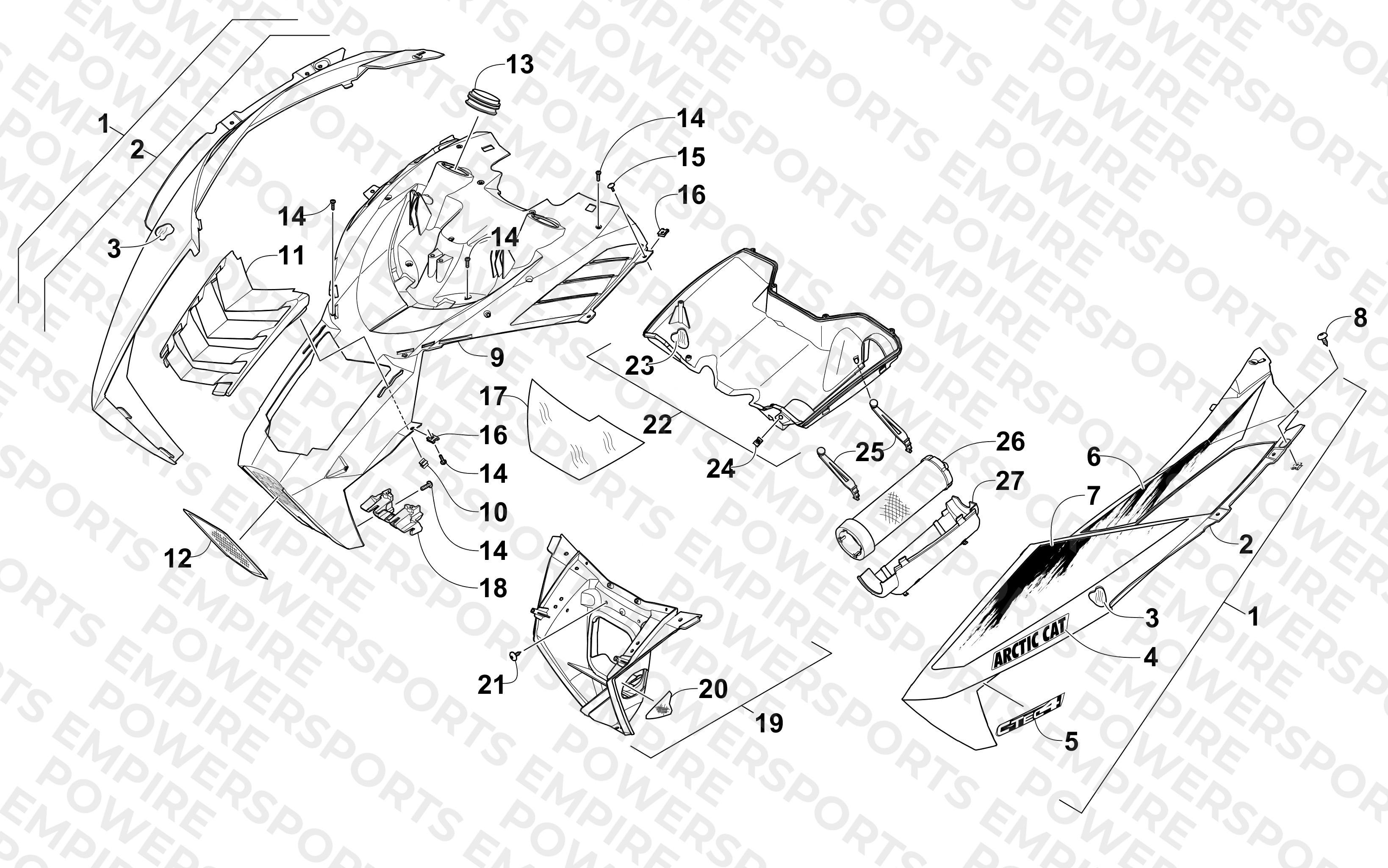 HOOD AND AIR INTAKE ASSEMBLY