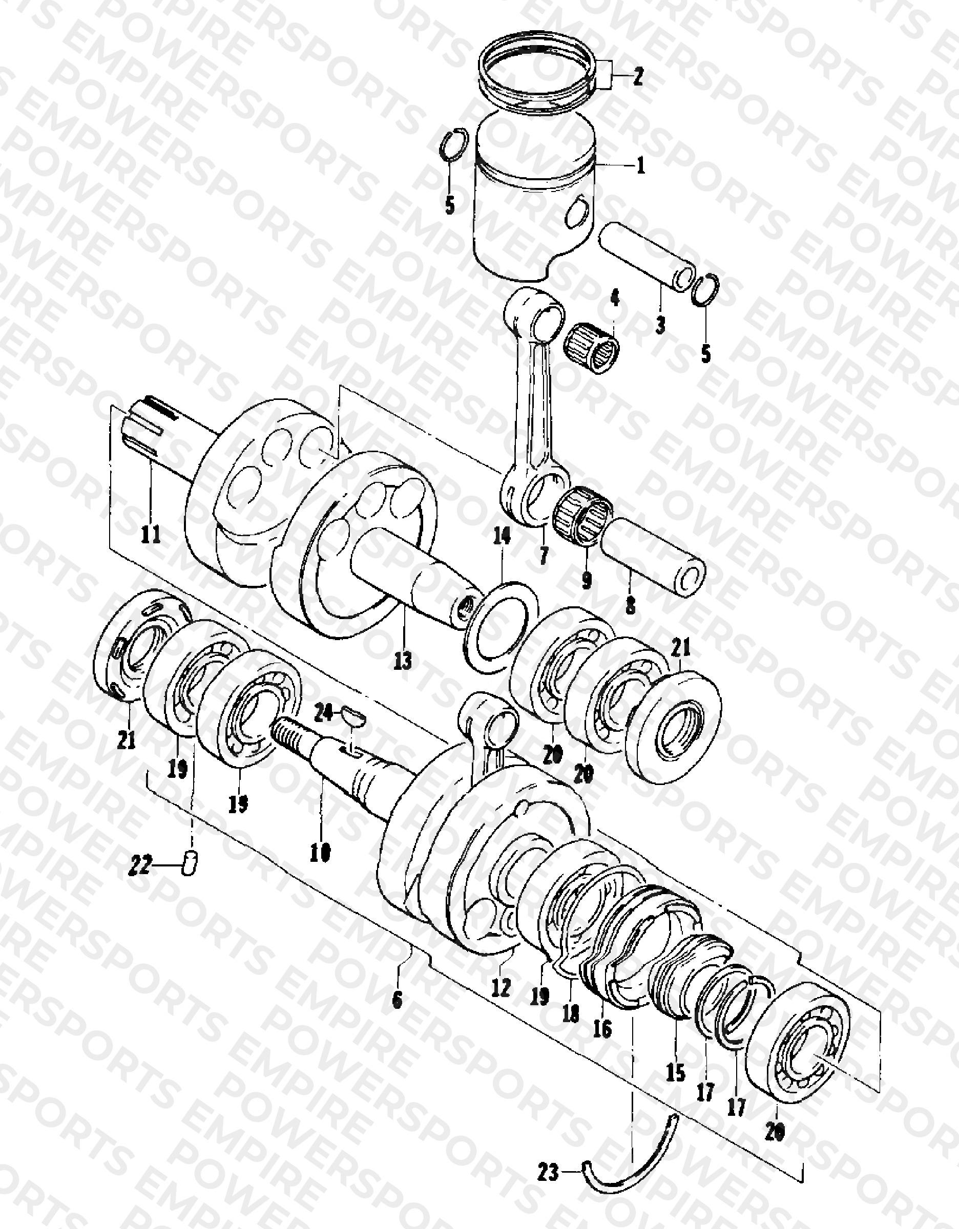 PISTON AND CRANKSHAFT