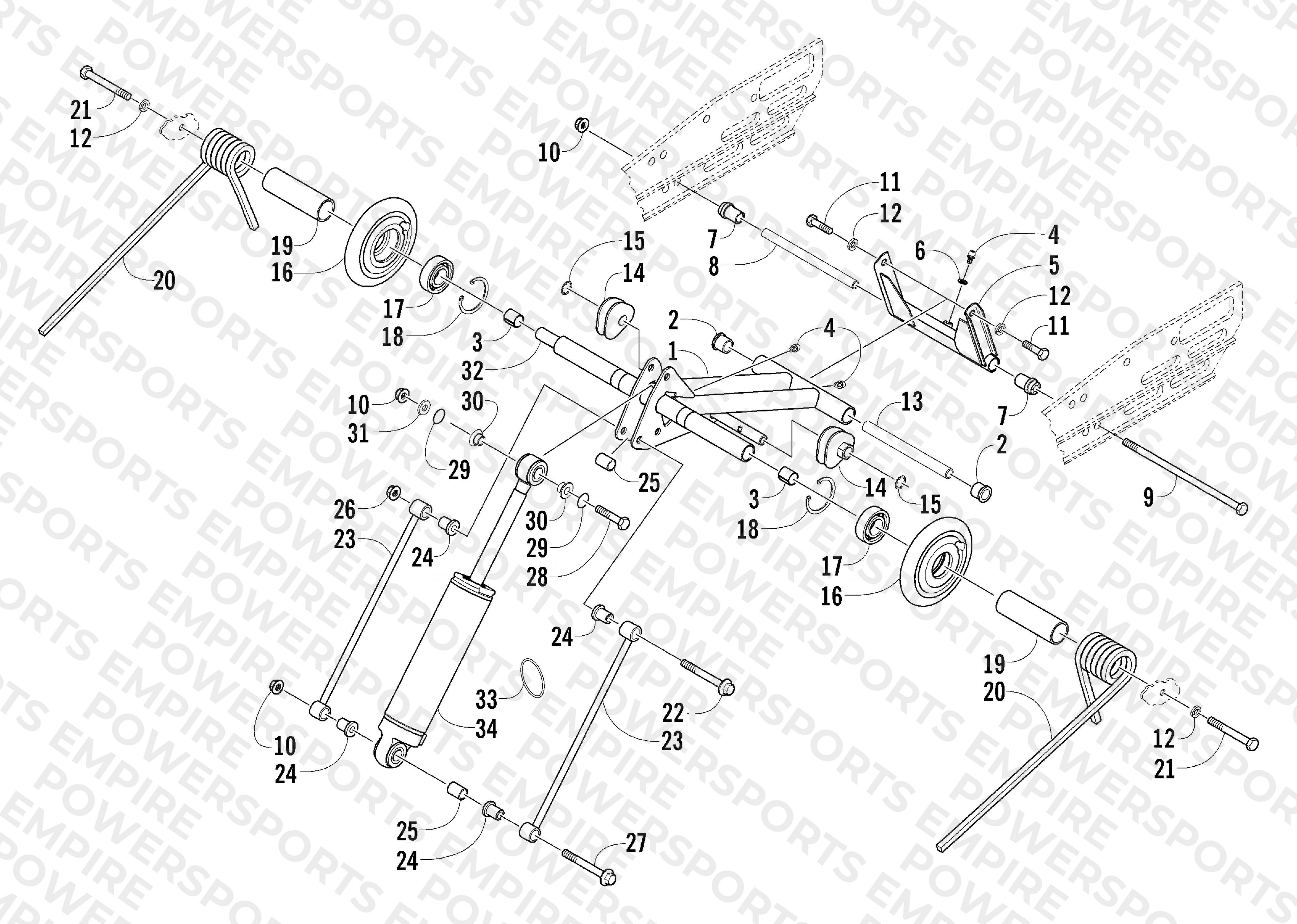 REAR SUSPENSION REAR ARM ASSEMBLY