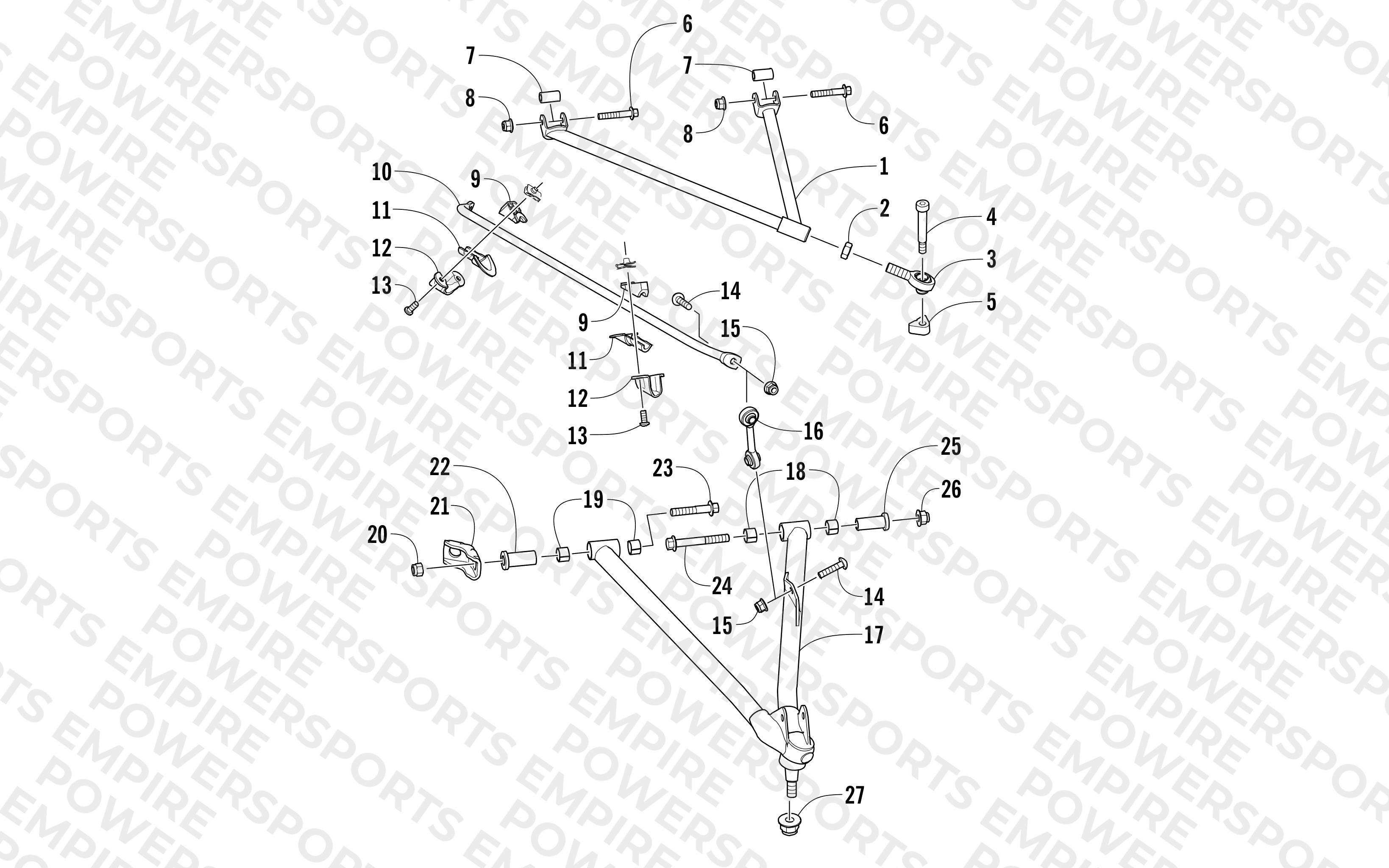 A-ARM AND SWAY BAR ASSEMBLY